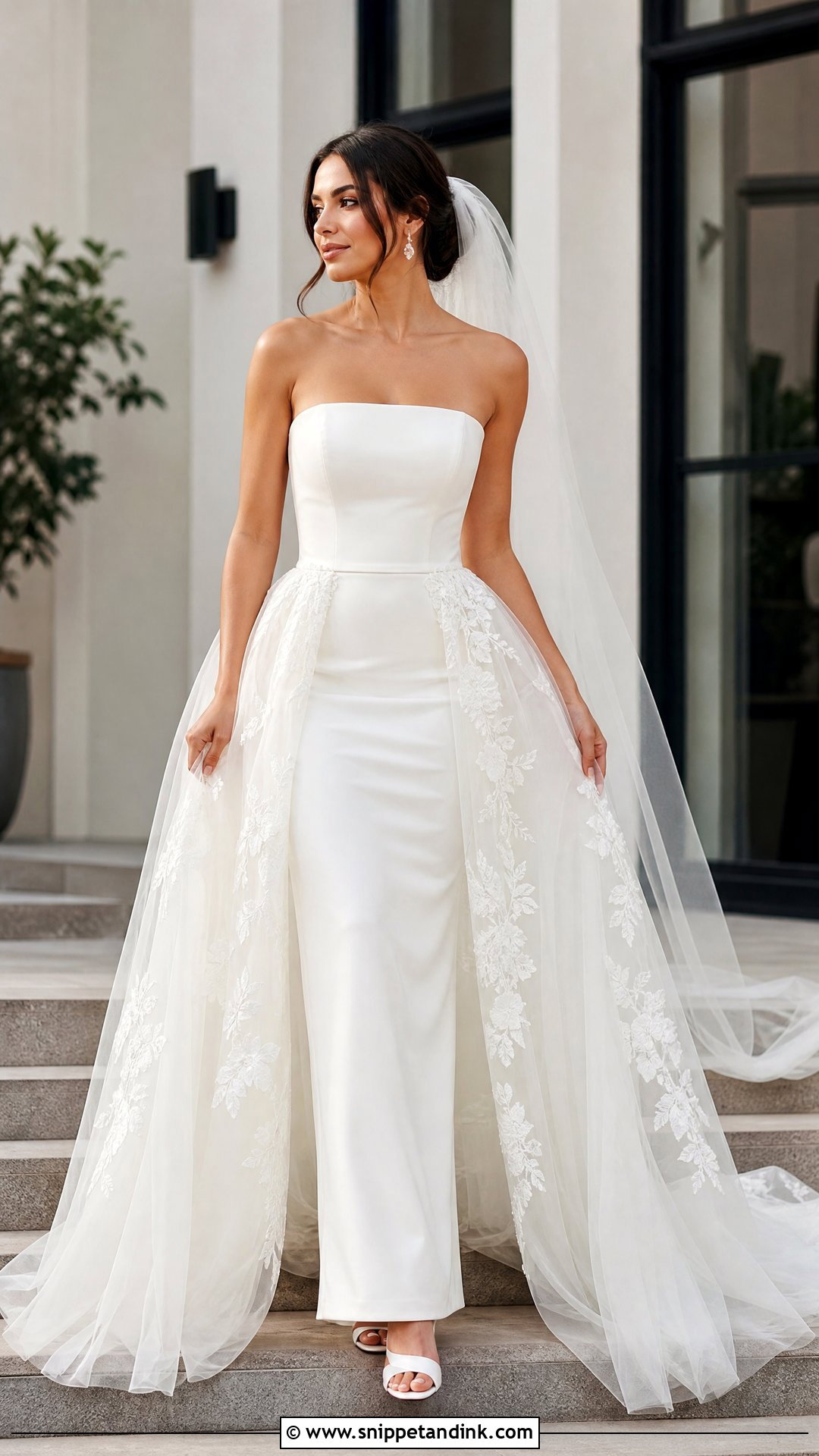 Convertible Overskirt Wedding Dress - Snippet and Ink - 20 Unique Nontraditional Wedding Dresses