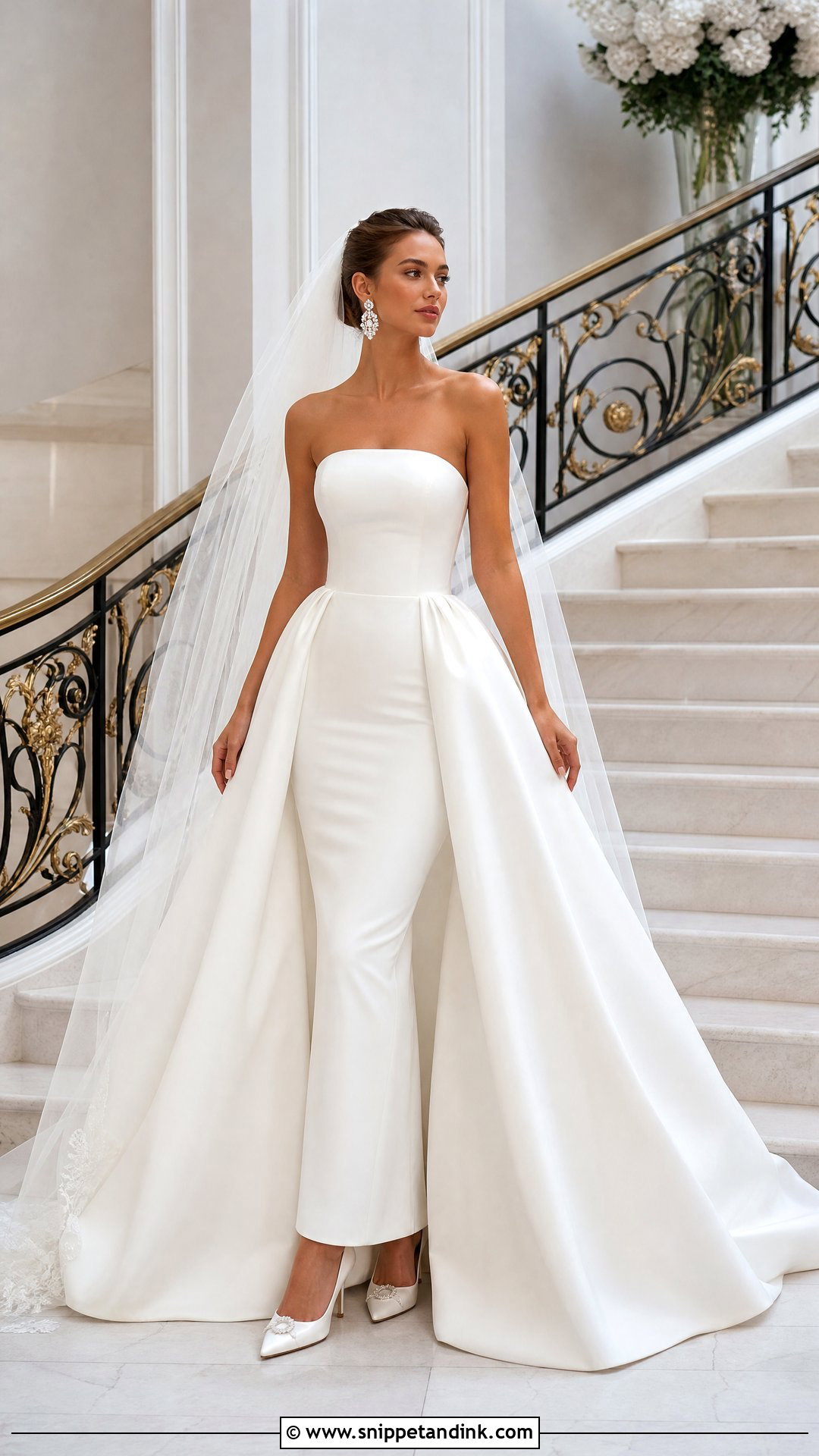 Convertible Overskirt Wedding Gown - Snippet and Ink - 20 Wedding Gown 2025 Ideas