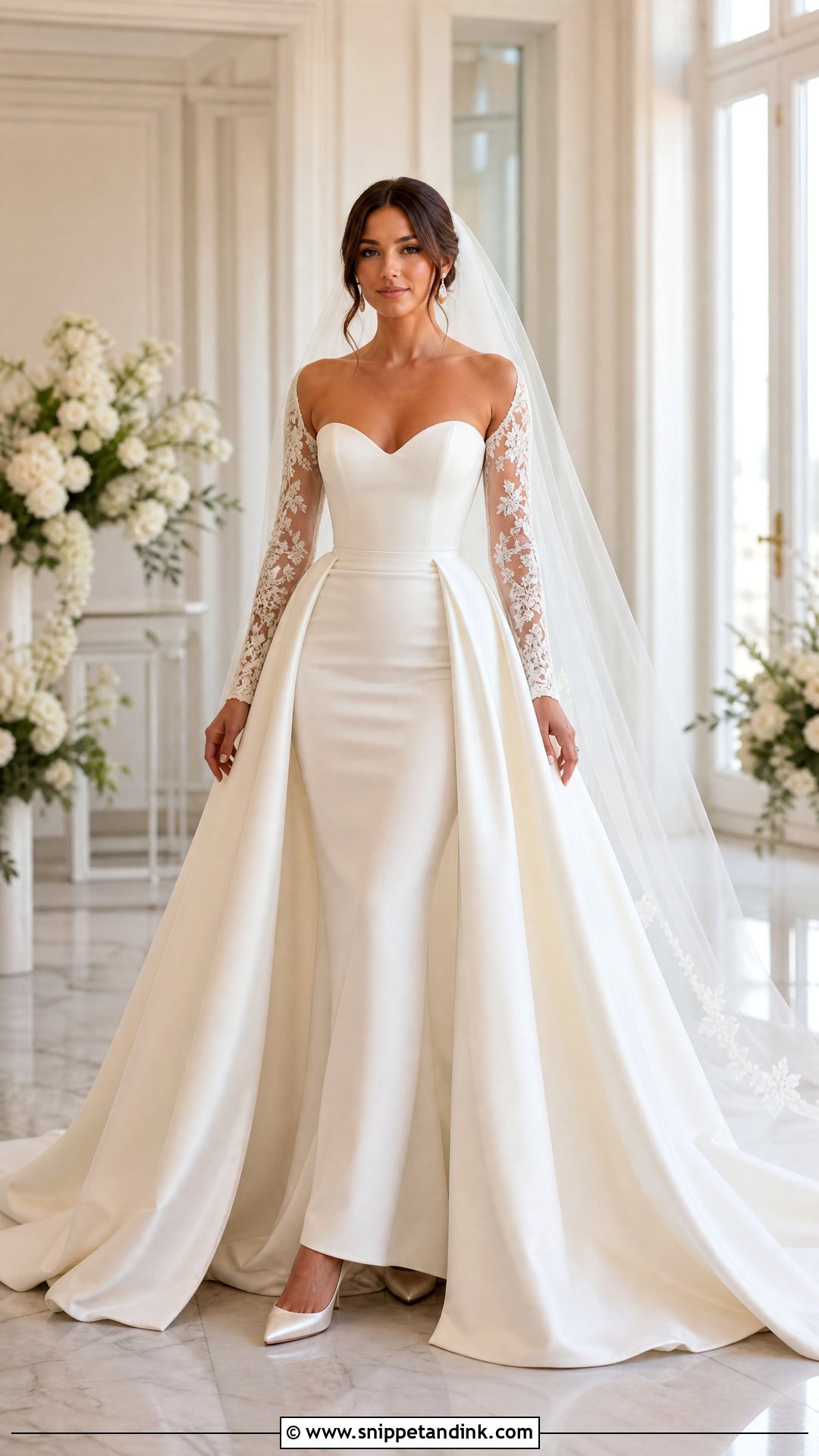 Convertible Two Look Wedding Gown - Snippet and Ink - 25 Dream Wedding Gown Ideas