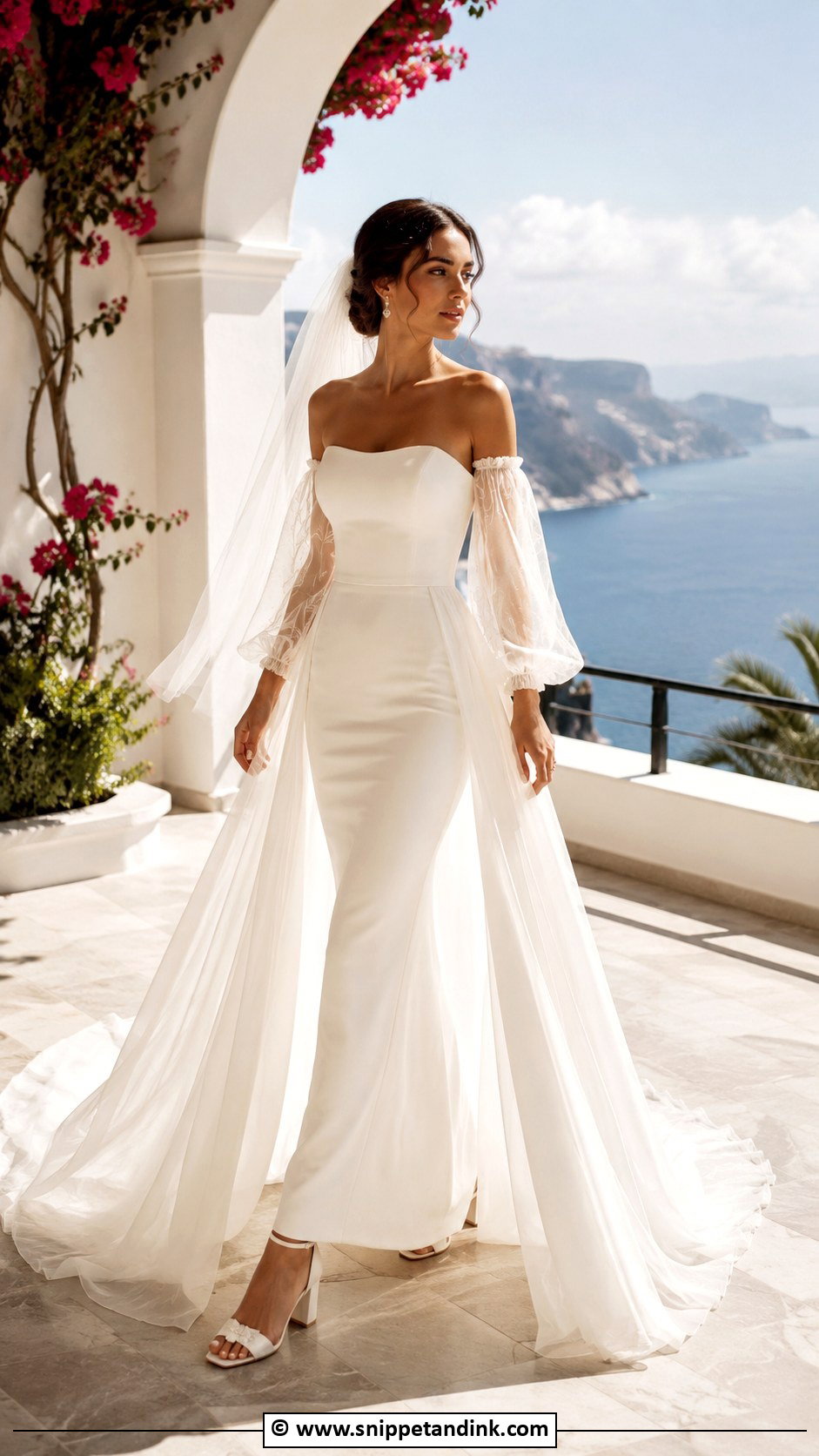 Convertible Wedding Dress For Travel - Snippet and Ink - 30 Destination Wedding Dress Ideas