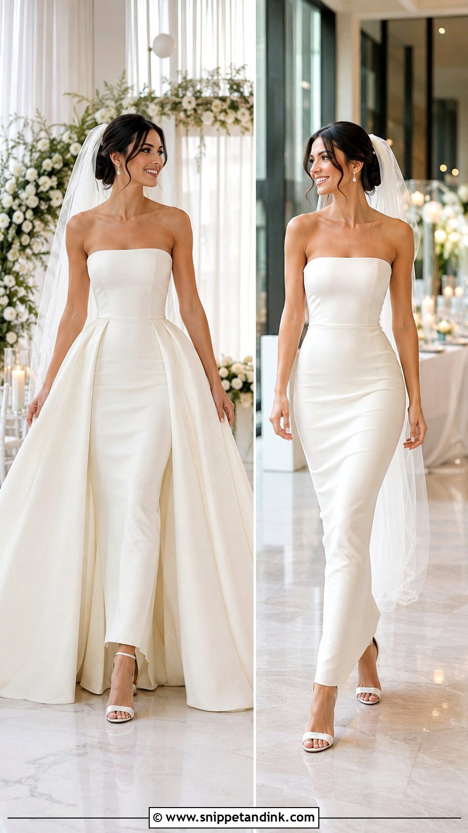 Convertible Wedding Dress Outfit - Snippet and Ink - 25 Wedding Outfits for Bride