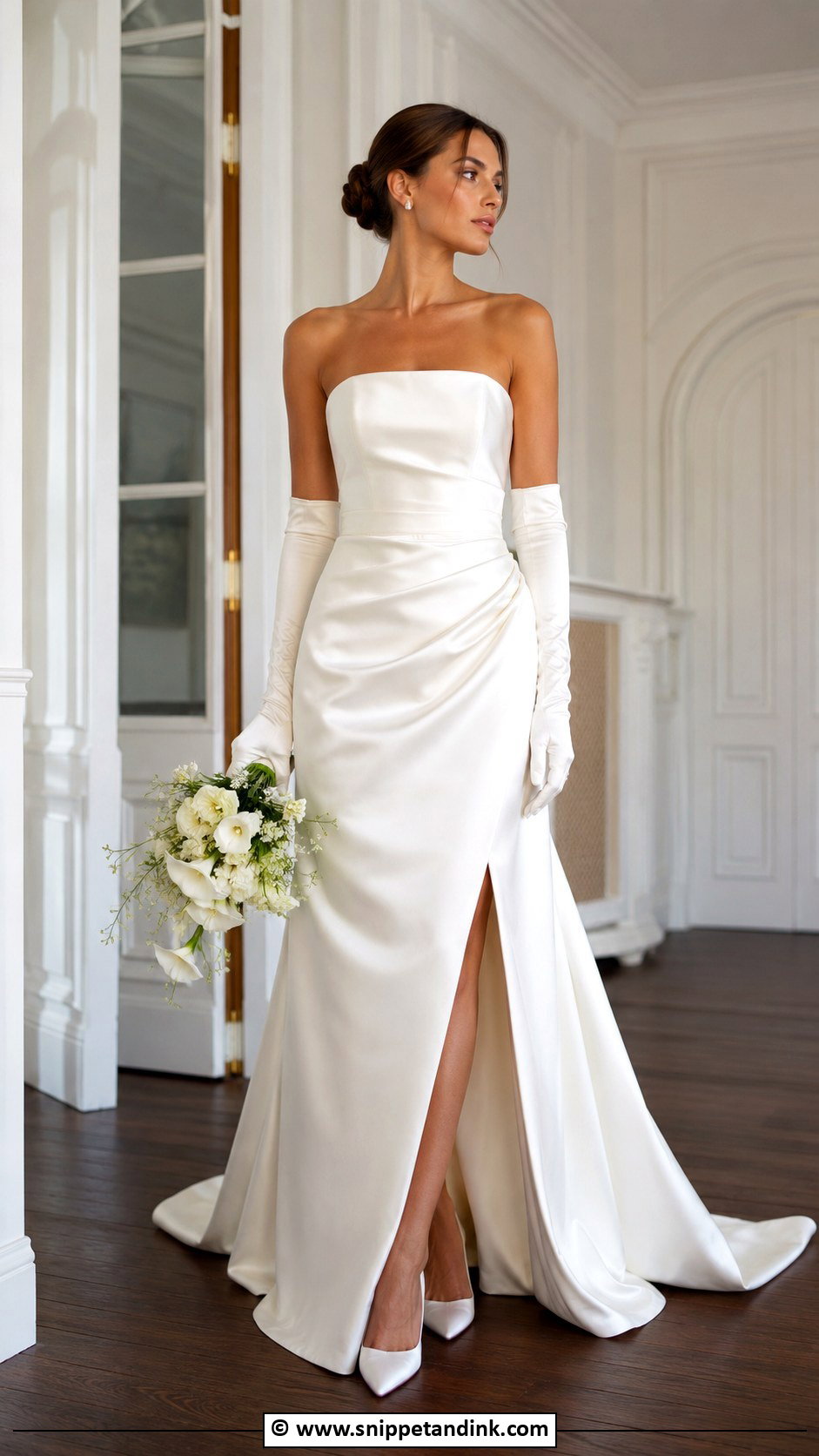 Convertible Wedding Dress With Detachable Bridal Gloves - Snippet and Ink - 25 Convertible Wedding Dress Ideas