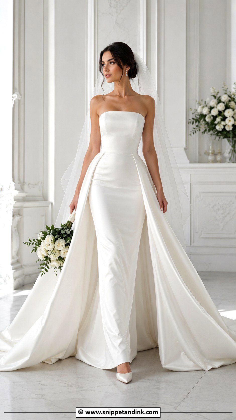 Convertible Wedding Dress With Detachable Overskirt - Snippet and Ink - 25 Convertible Wedding Dress Ideas