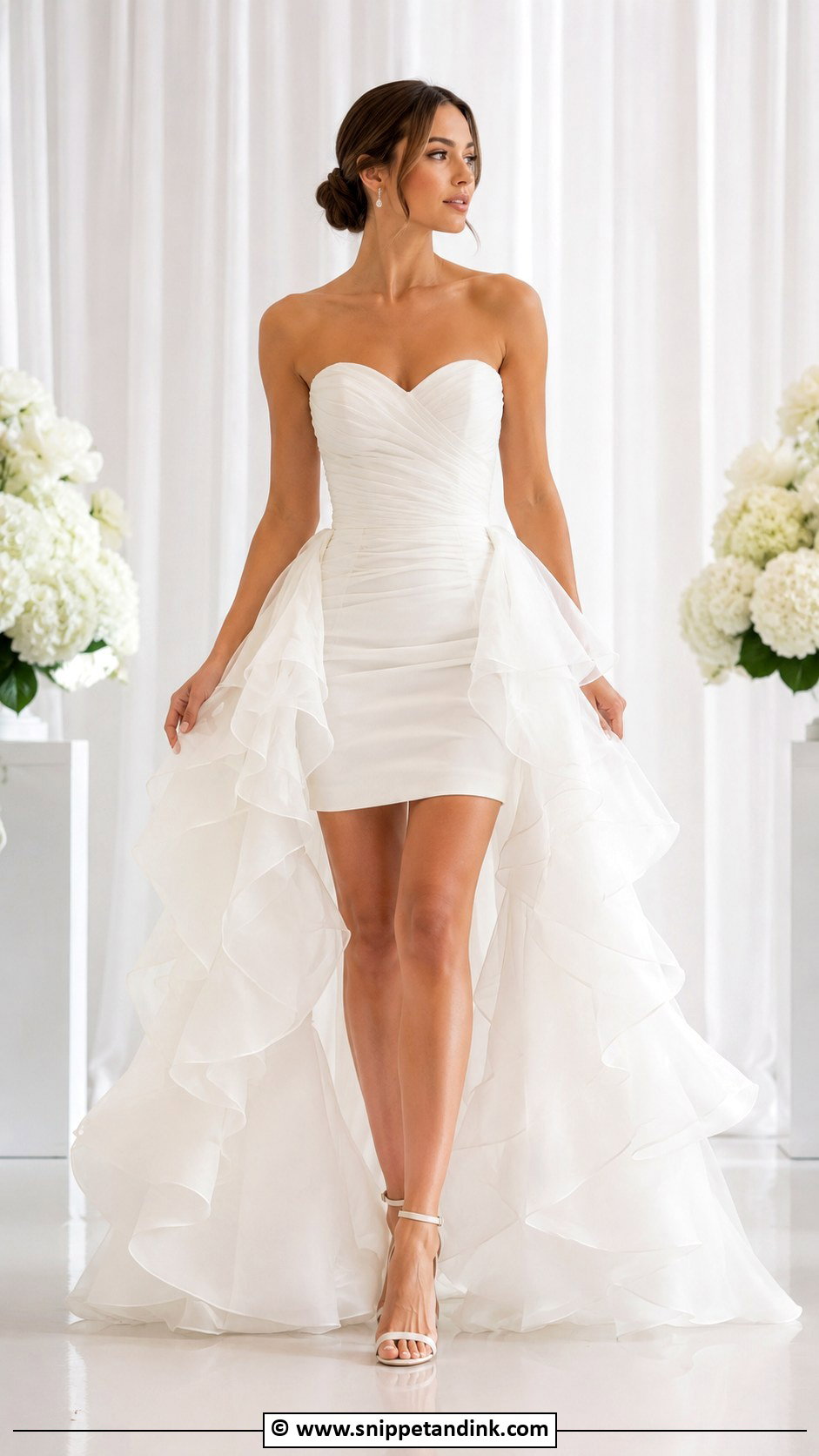 Convertible Wedding Dress With Detachable Ruffle Skirt - Snippet and Ink - 25 Convertible Wedding Dress Ideas