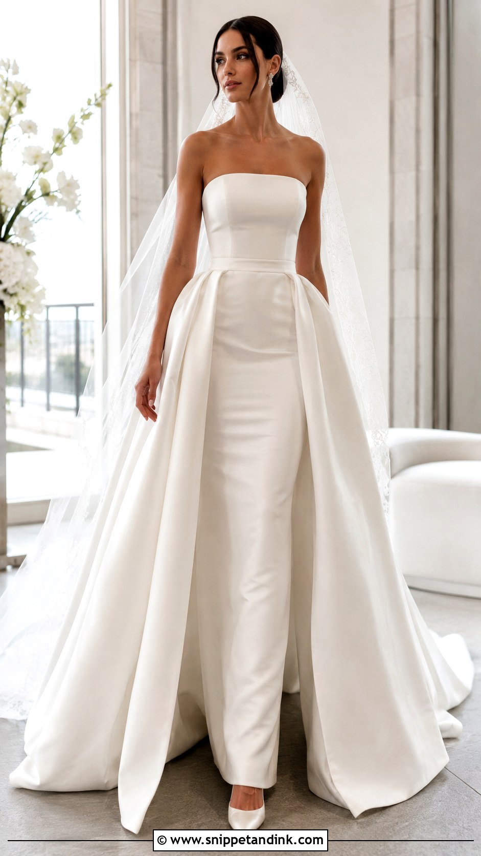 Convertible Wedding Dress With Detachable Skirt - Snippet and Ink - 20 Classy Bride Dress Ideas