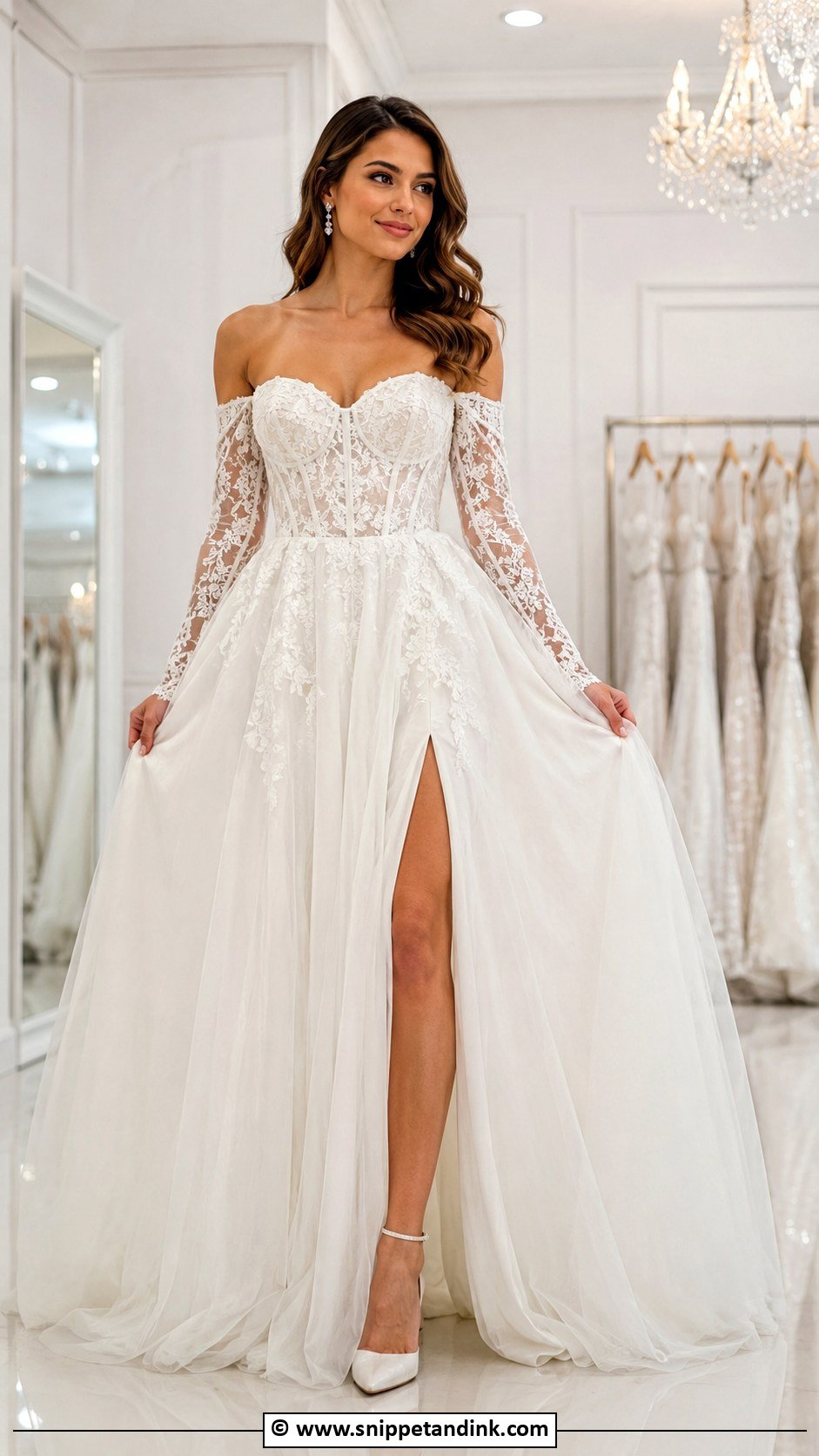 Convertible Wedding Dress With Detachable Sleeves - Snippet and Ink - 25 Convertible Wedding Dress Ideas