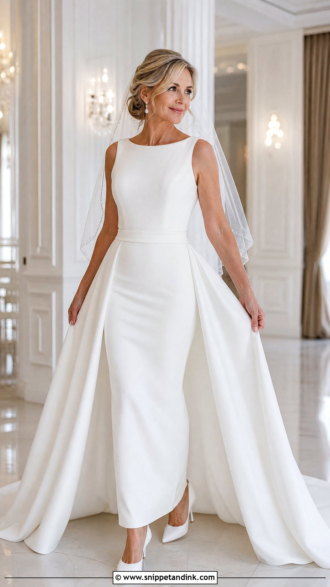 Convertible Wedding Dress With Overskirt - Snippet and Ink - 20 Wedding Dress for 50 Year Old Bride Ideas