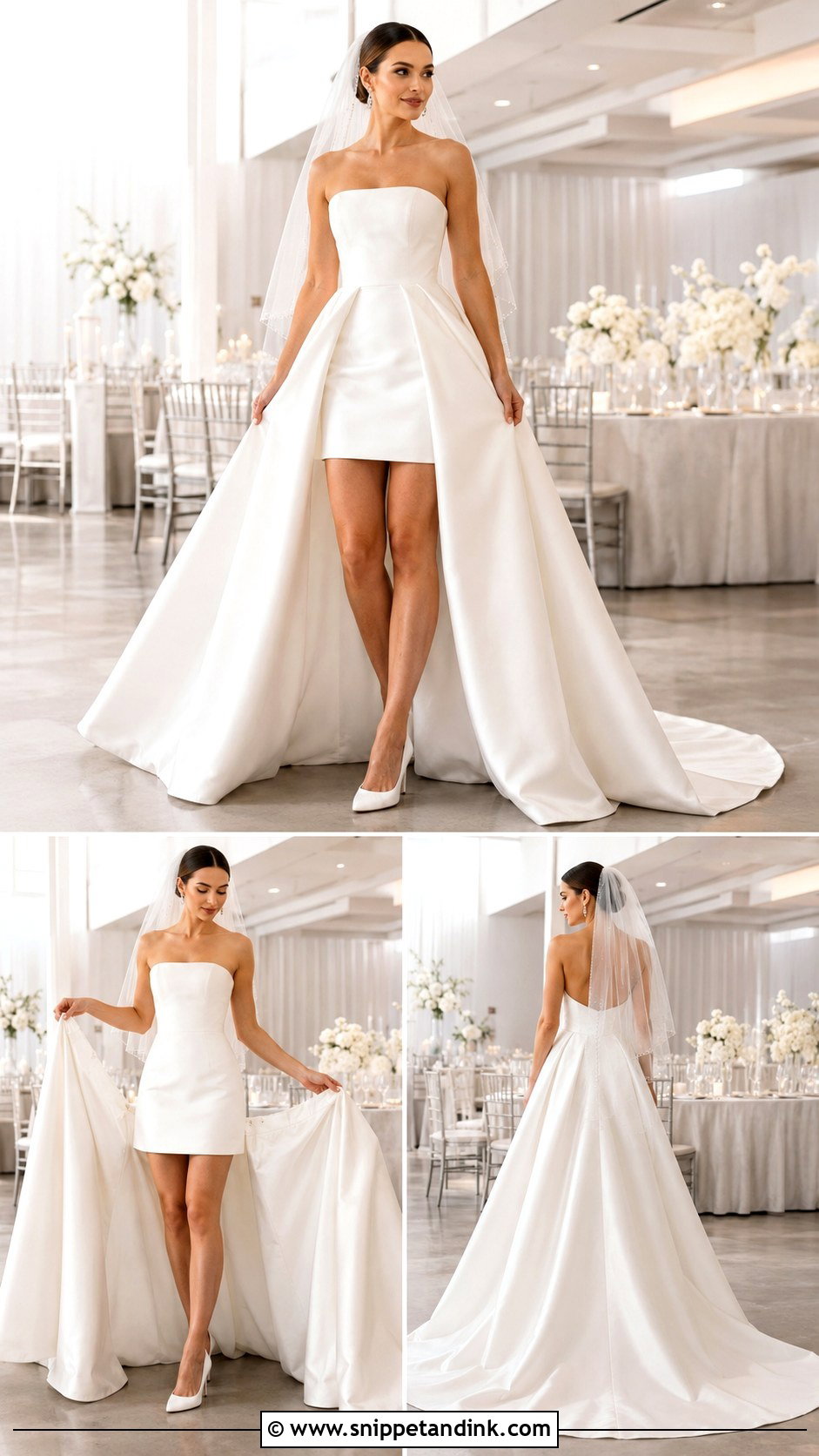 Convertible Wedding Dress With Reception Mini - Snippet and Ink - 20 Alternative Modern Bride Wedding Dress Ideas