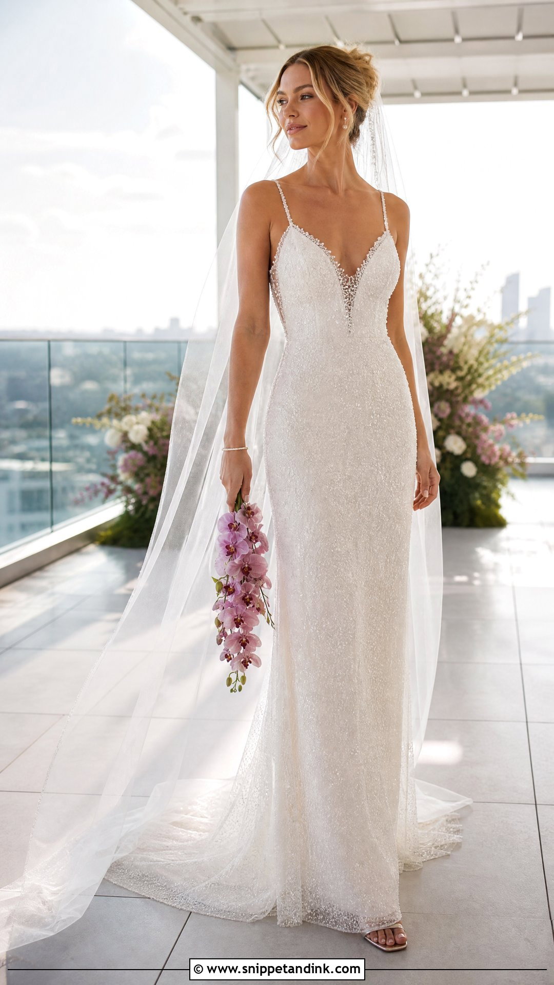 Cooper Pearl Glitter Tulle Wedding Dress - Snippet and Ink - 20 Sottero and Midgley Wedding Dresses