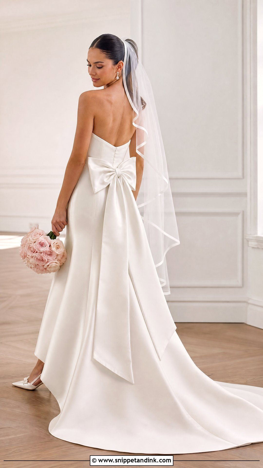 Coquette Bow Bridal Dress - Snippet and Ink - 20 Bridal Dress Aesthetic Ideas