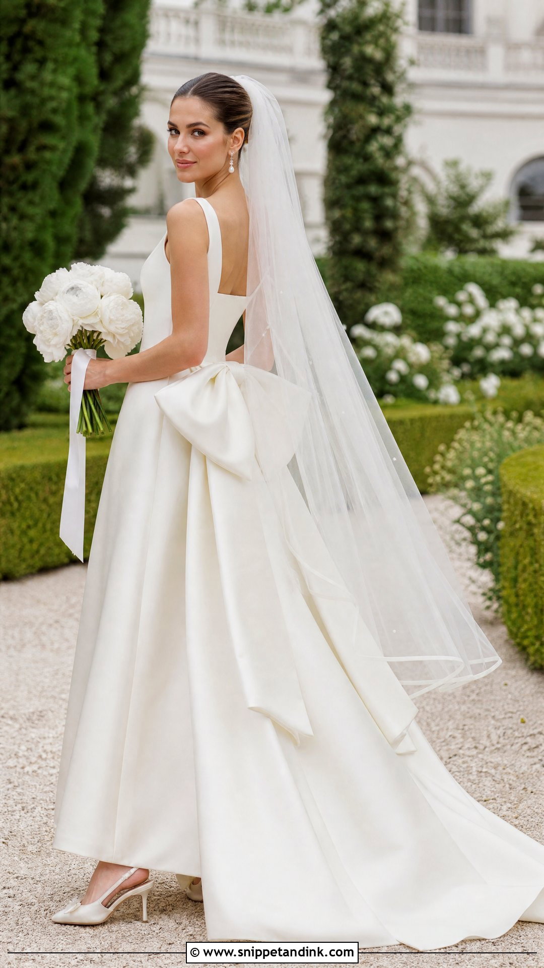 Coquette Bow Bridal Gown Look - Snippet and Ink - 20 Bridal Gown Aesthetic Ideas