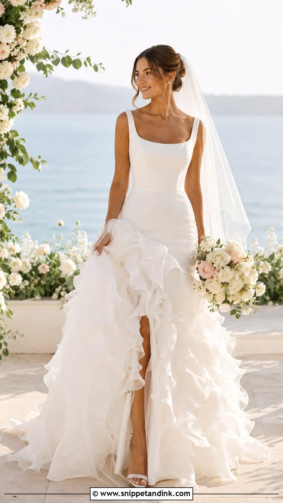 Coquette Ruffle Wedding Dress - Snippet and Ink - 25 Coquette Wedding Dress Ideas