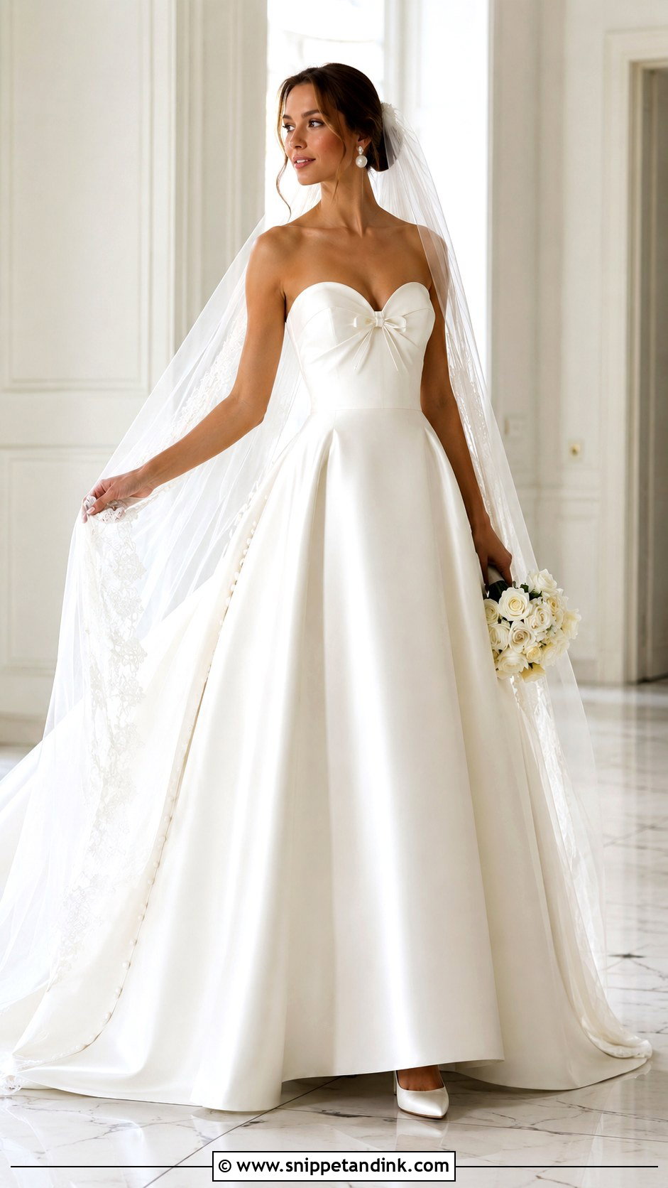 Coquette Satin Wedding Dress - Snippet and Ink - 25 Coquette Wedding Dress Ideas