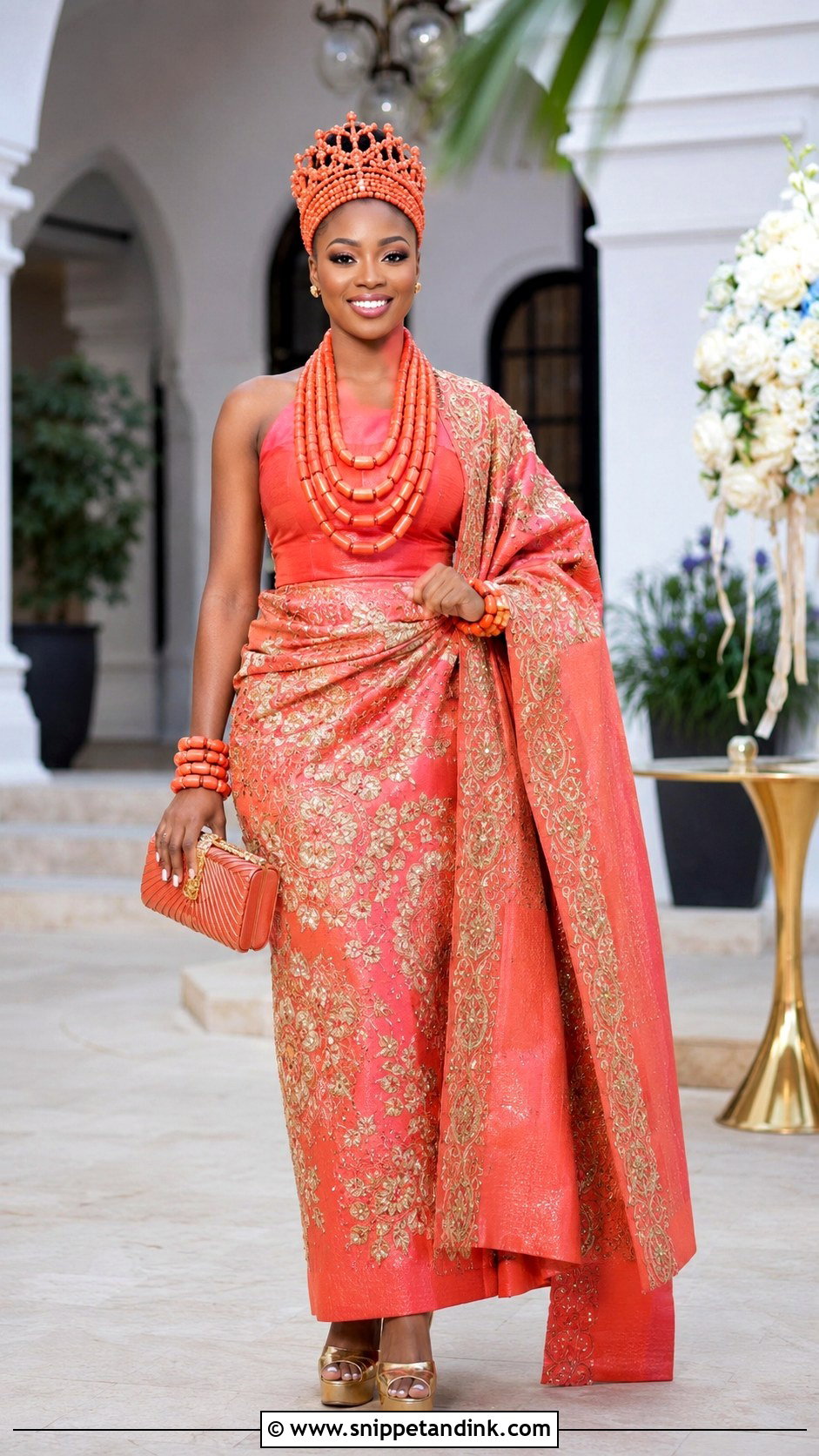 Coral George Outfit For Bride - Snippet and Ink - 20 George Outfit for Bride Ideas