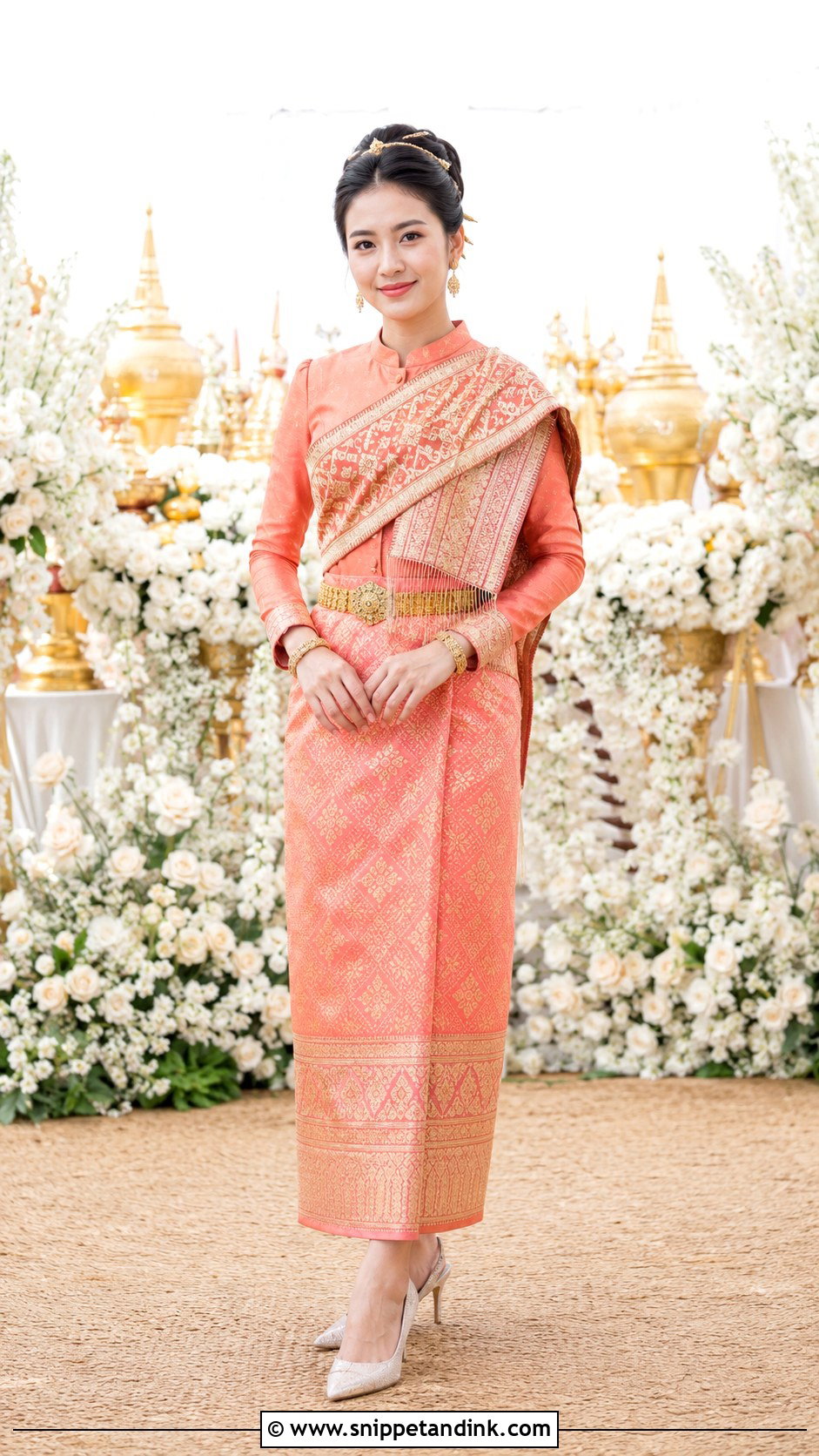Coral Lao Wedding Dress - Snippet and Ink - 20 Lao Wedding Dress Ideas