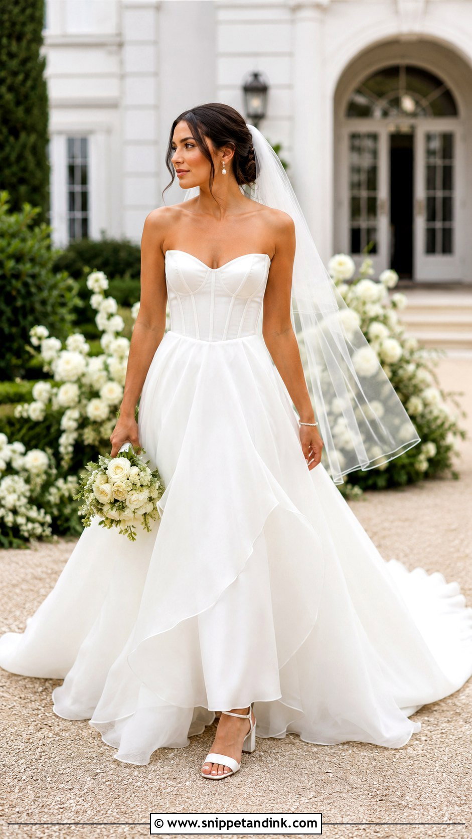 Corset A Line Bridal Gown - Snippet and Ink - 20 Modern Bridal Gowns