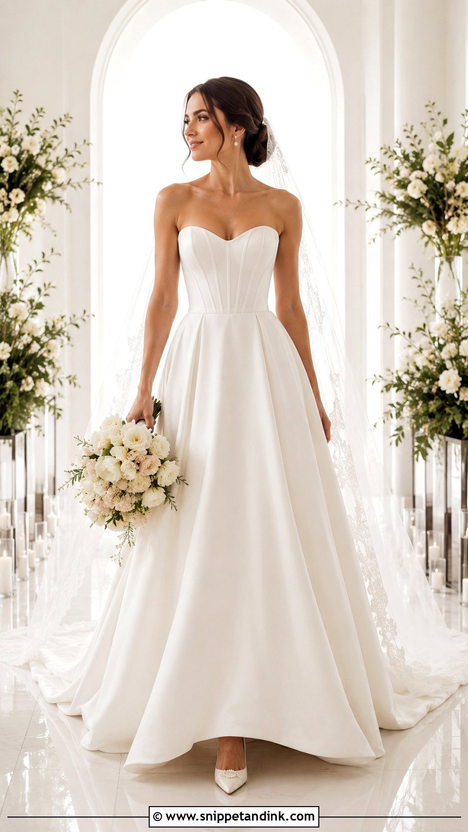 Corset A Line Bridal Gown - Snippet and Ink - 25 A Line Bridal Gowns