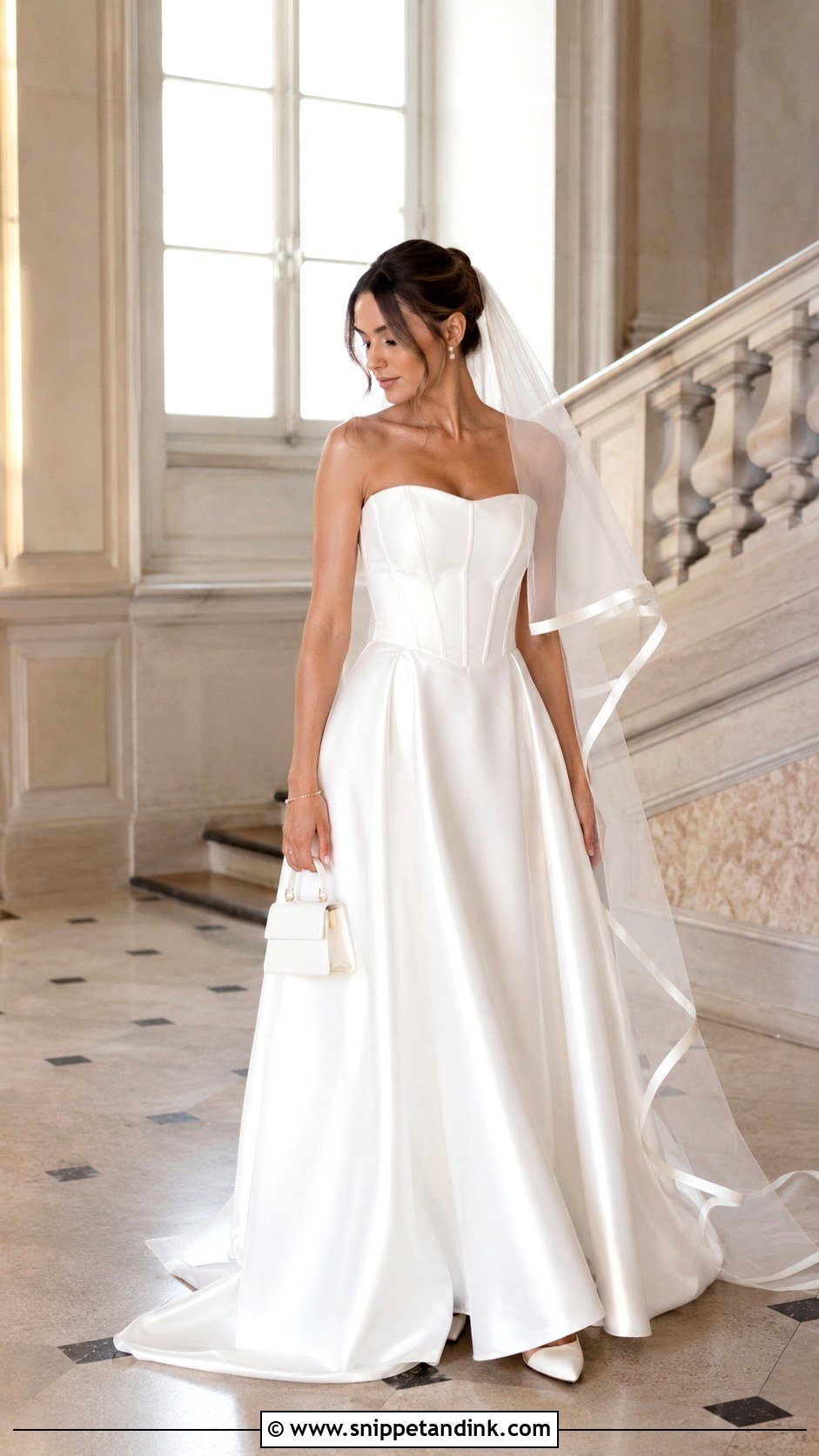 Corset A Line Eloping Wedding Dress - Snippet and Ink - 20 Eloping Wedding Dress Ideas