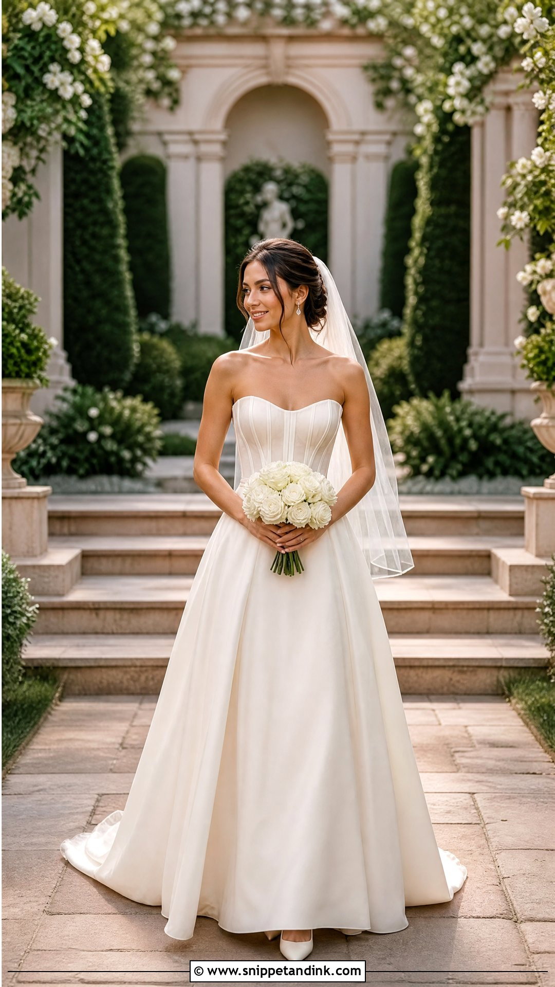 Corset A Line Wedding Dress - Snippet and Ink - 20 Wedding Dresses for Petite Brides