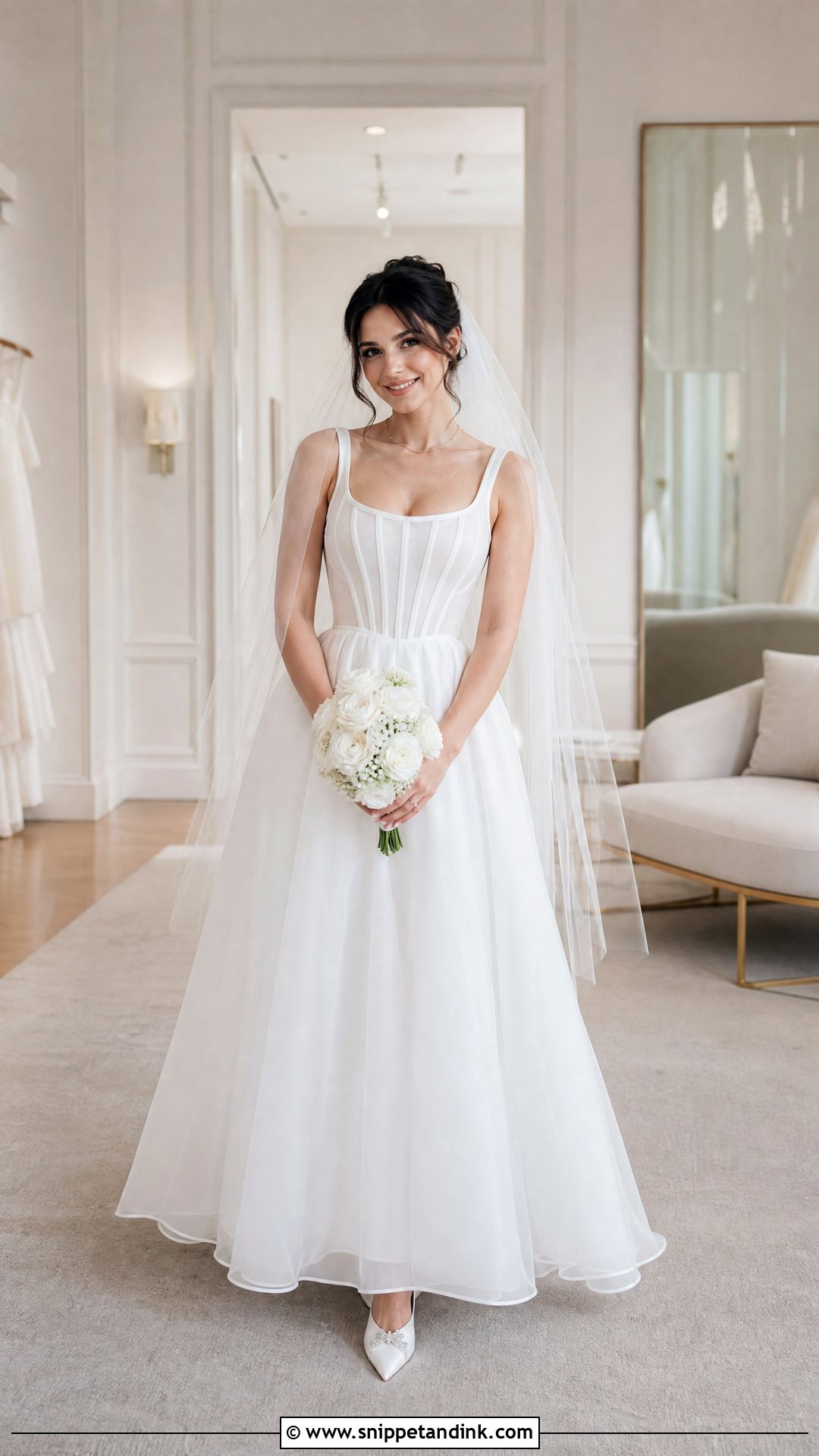 Corset A Line Wedding Dress - Snippet and Ink - 20 Petite Bride Wedding Dress Ideas