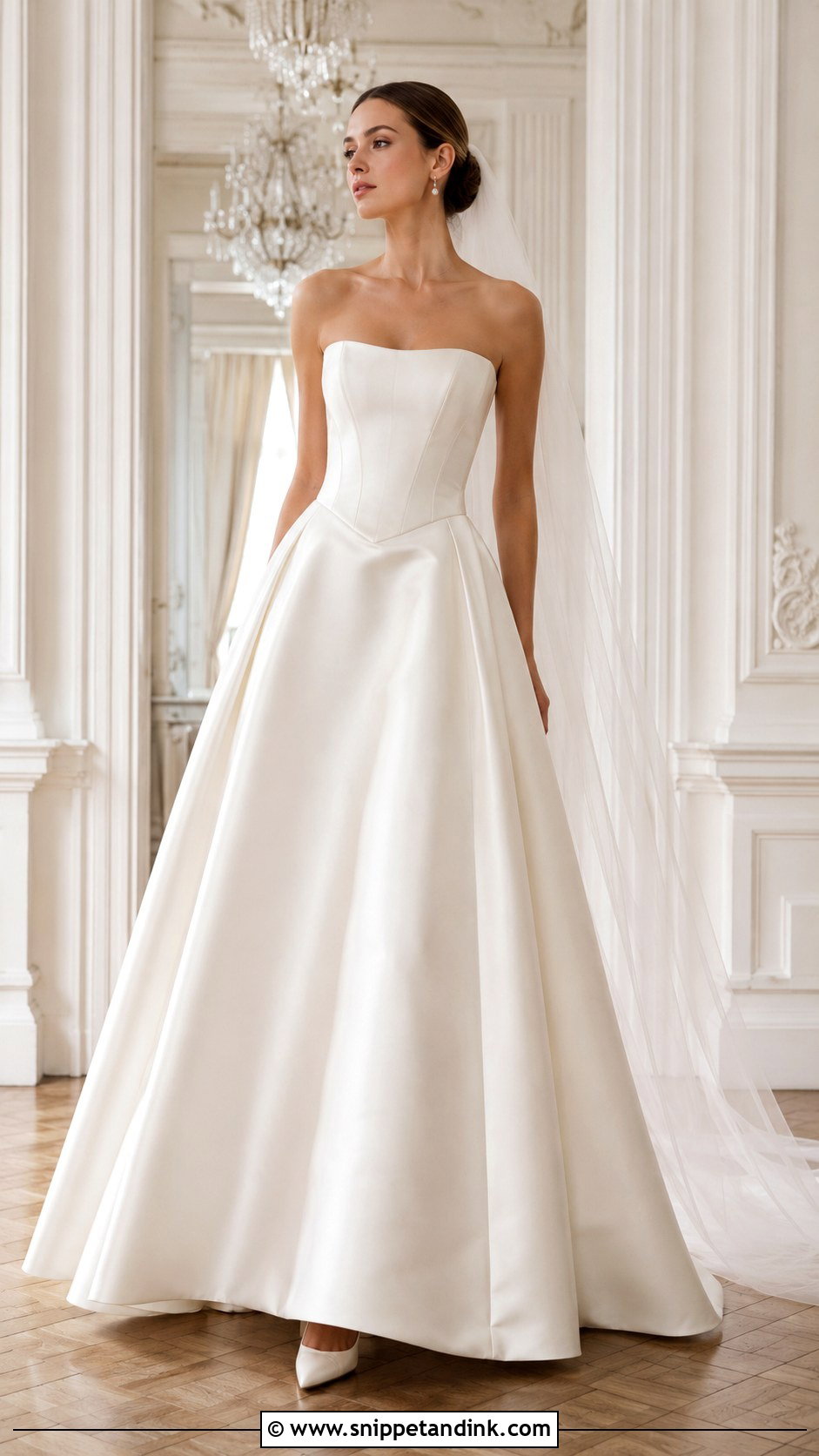 Corset A Line Wedding Dress - Snippet and Ink - 20 Simple But Elegant Wedding Dresses