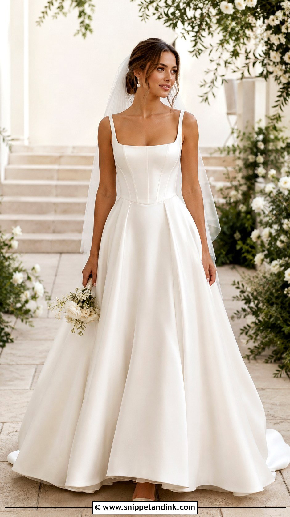 Corset A Line Wedding Dress - Snippet and Ink - 25 Vintage Corset Wedding Dress Ideas