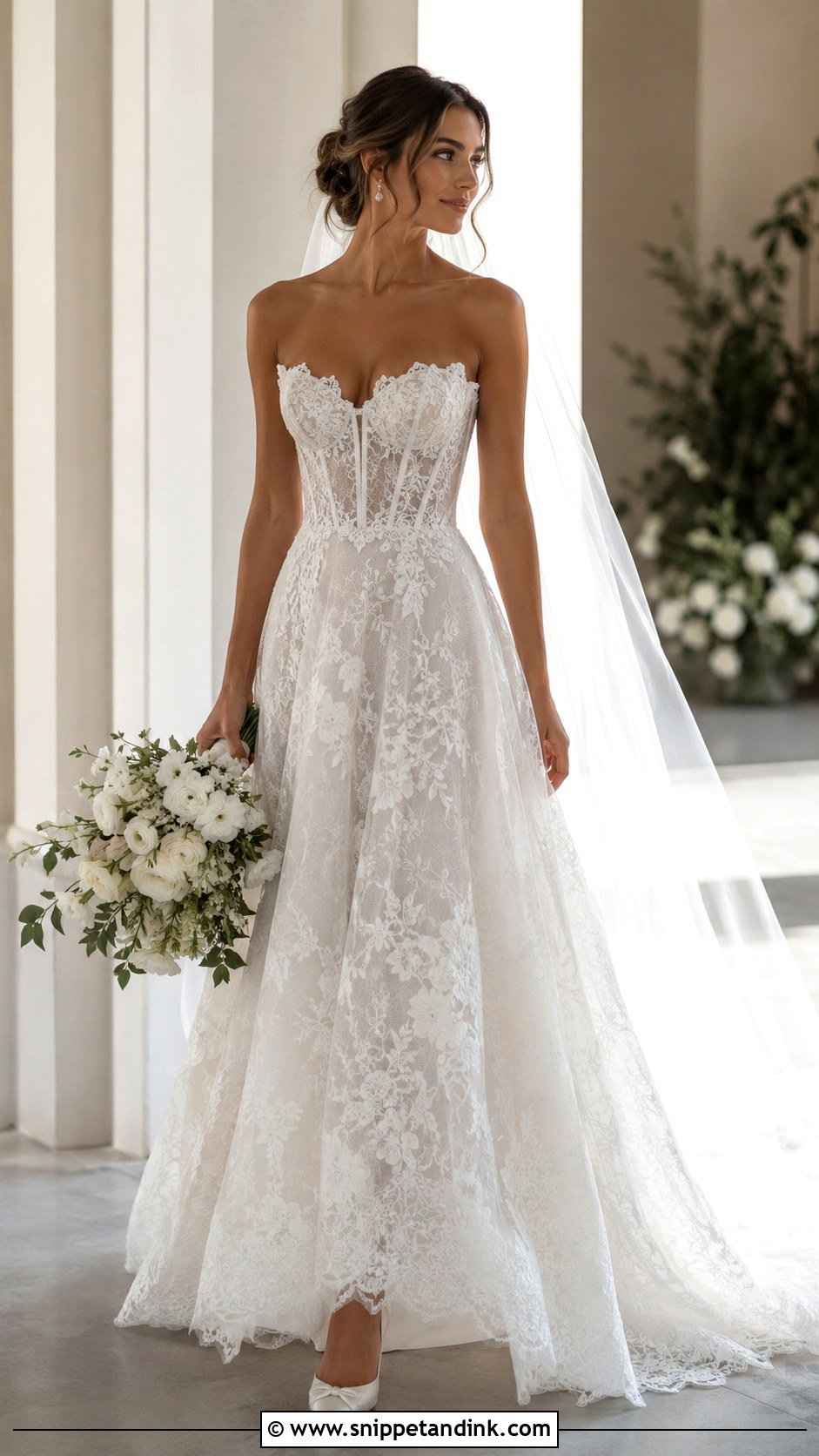 Corset A Line Wedding Dress - Snippet and Ink - 20 A Frame Wedding Dresses