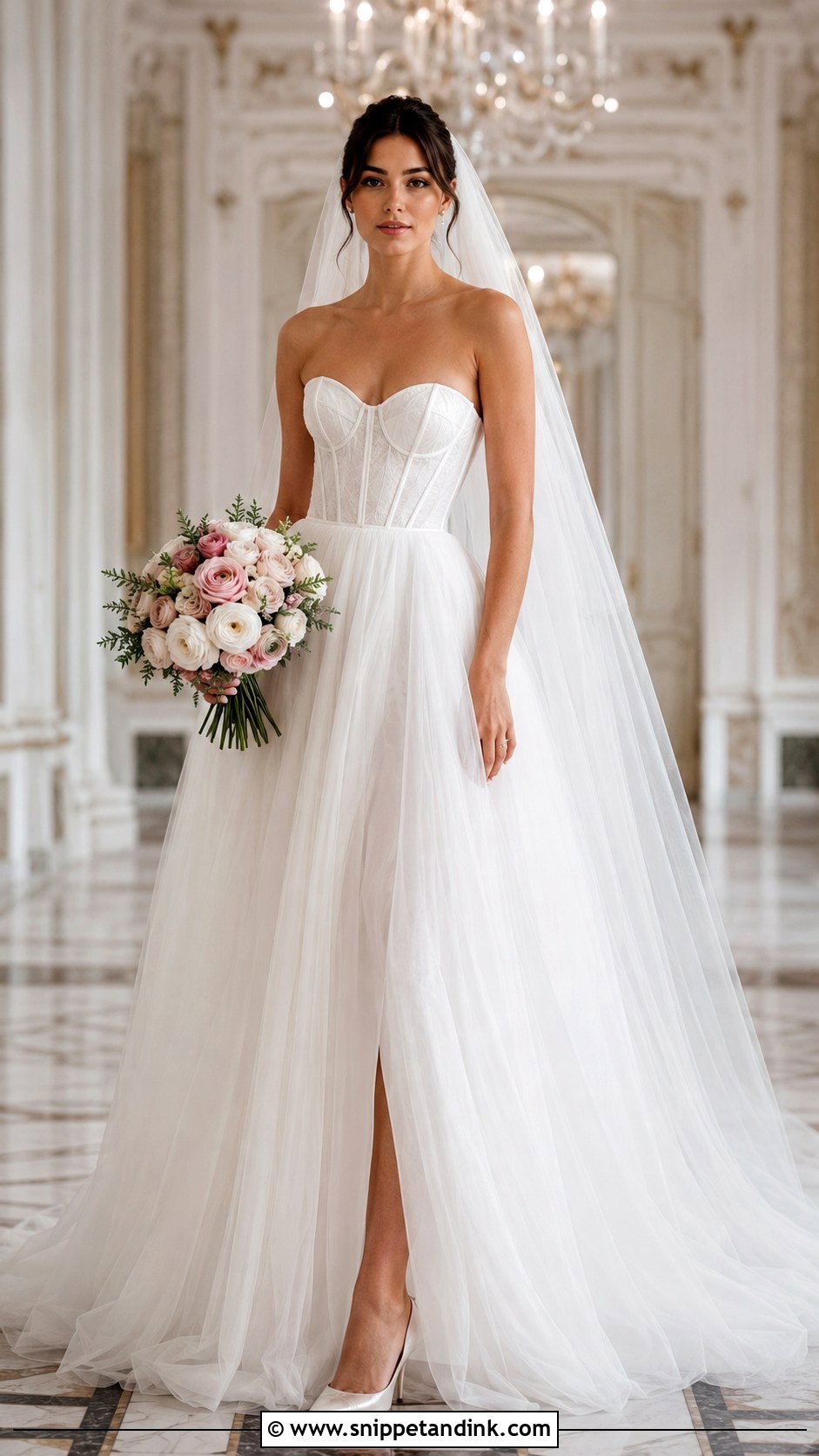 Corset A Line Wedding Dress - Snippet and Ink - 20 Align Wedding Dress Ideas