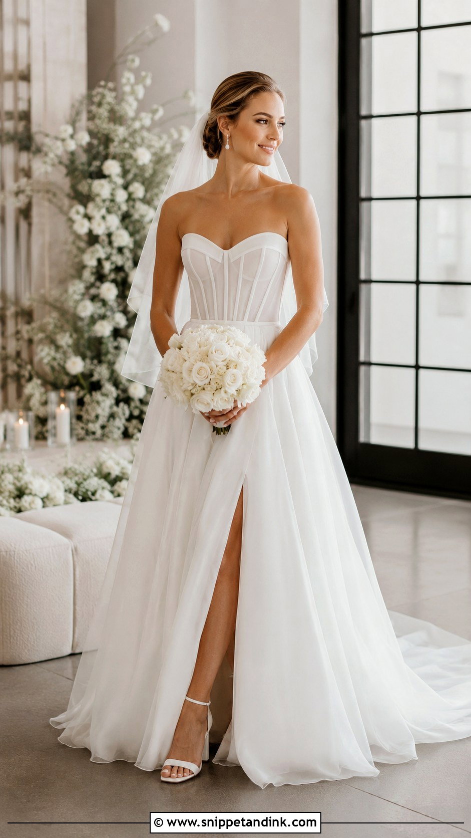 Corset A Line Wedding Dress - Snippet and Ink - 20 Contemporary Wedding Dress Ideas