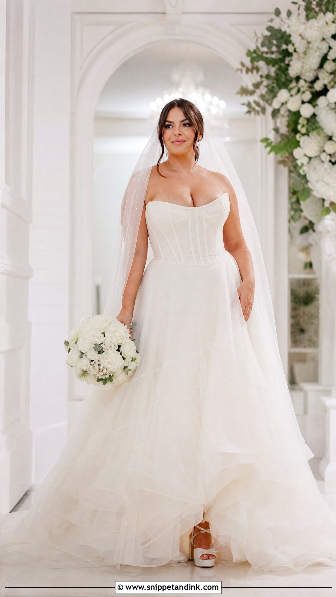 Corset A Line Wedding Dress - Snippet and Ink - 20 Wedding Bridal Dress Ideas