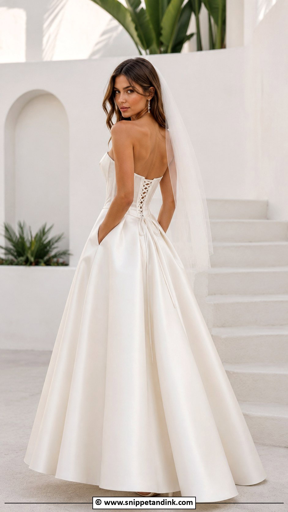 Corset A Line Wedding Dress - Snippet and Ink - 30 A-Line Wedding Dress Ideas