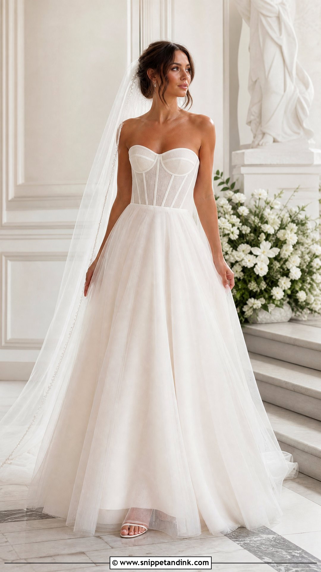 Corset A Line Wedding Gown - Snippet and Ink - 25 A Line Wedding Gown Ideas