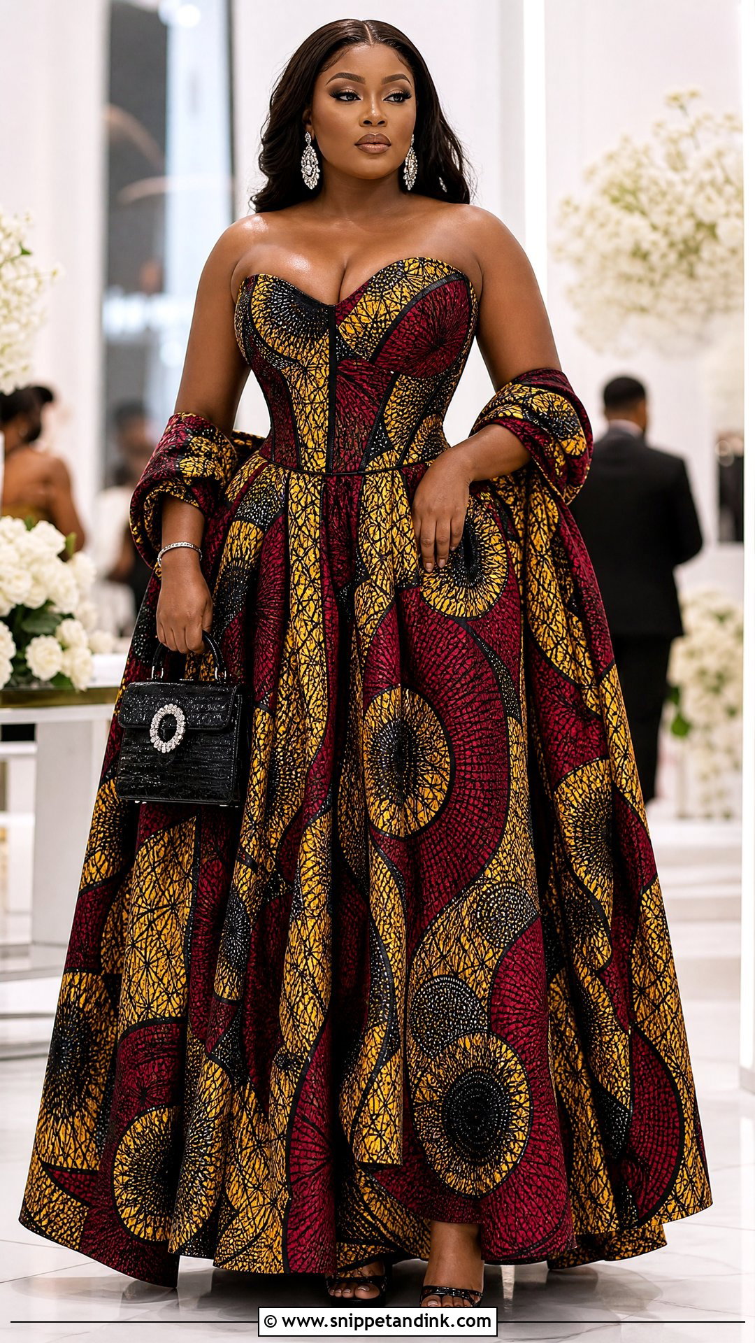 Corset Ankara Ball Gown - Snippet and Ink - 25 Big Ankara Gown Styles
