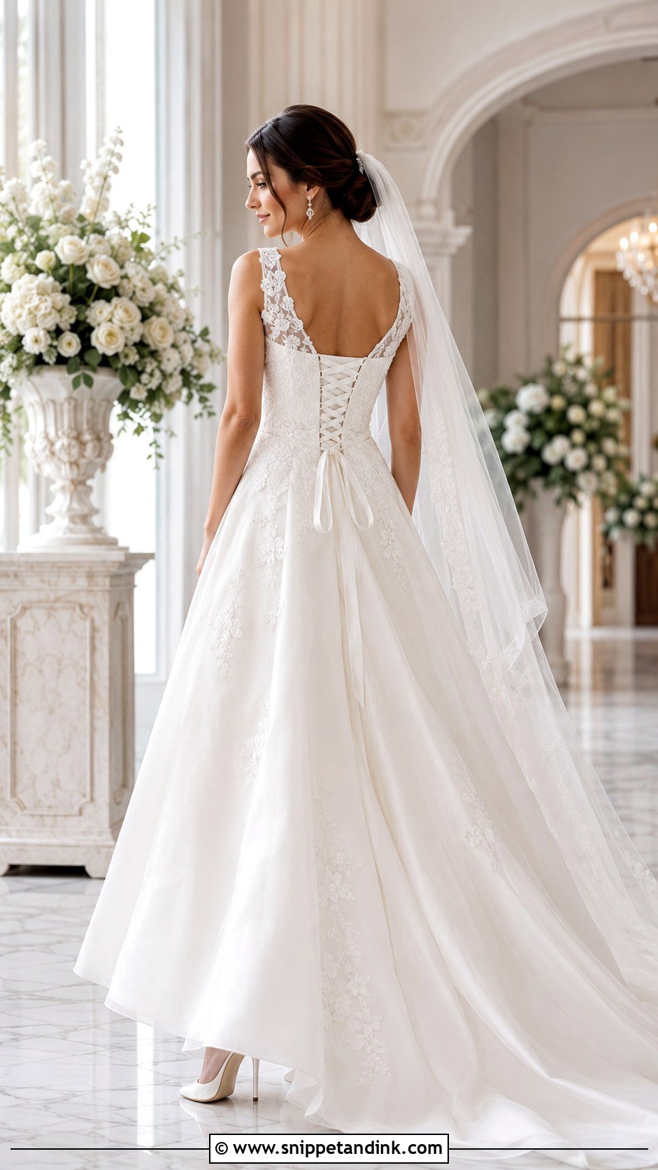 Corset Back A Line Wedding Dress - Snippet and Ink - 20 A Line Corset Wedding Dress Ideas