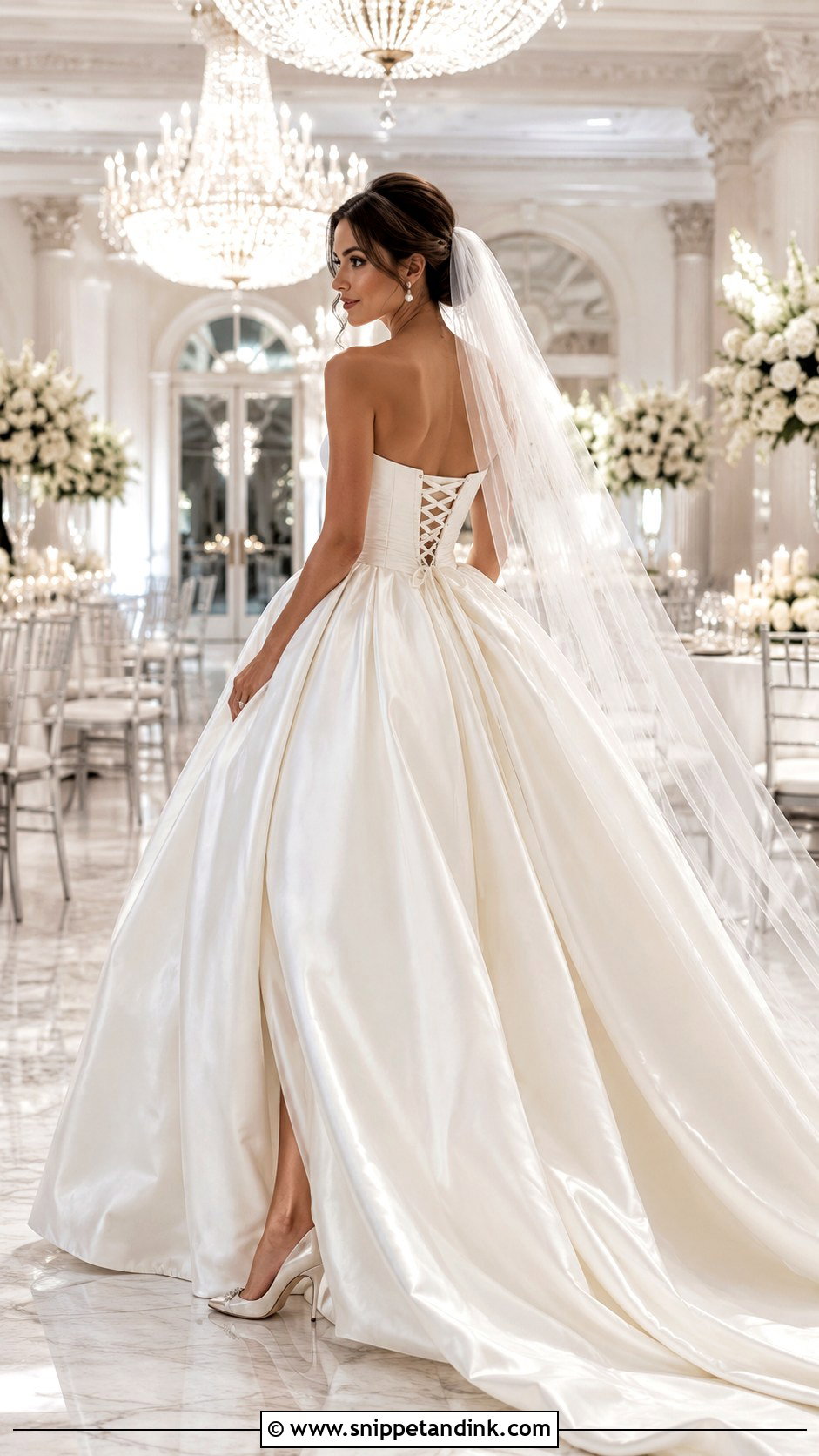 Corset Back Ball Gown Wedding Dress - Snippet and Ink - 25 Corset Back Wedding Dress Ideas