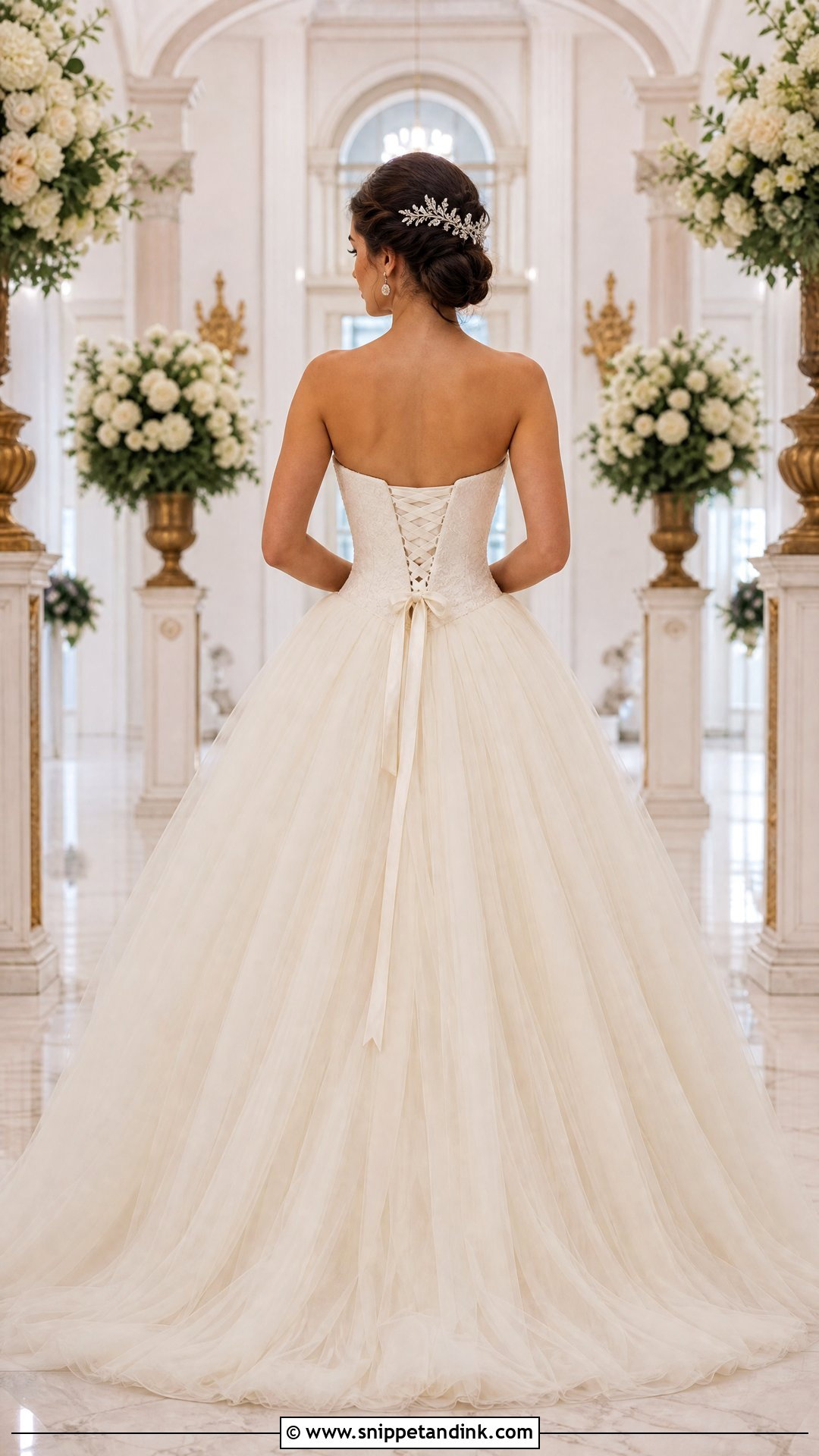 Corset Back Ball Gown Wedding Dress - Snippet and Ink - 25 Back of Wedding Dress Ideas
