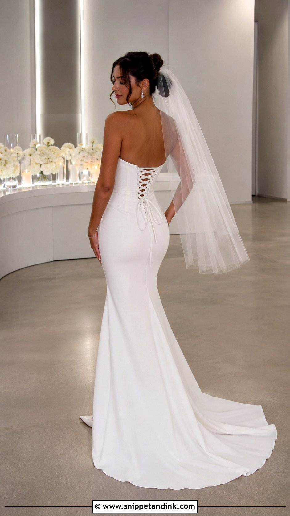 Corset Back Fit And Flare Wedding Dress - Snippet and Ink - 25 Corset Back Wedding Dress Ideas