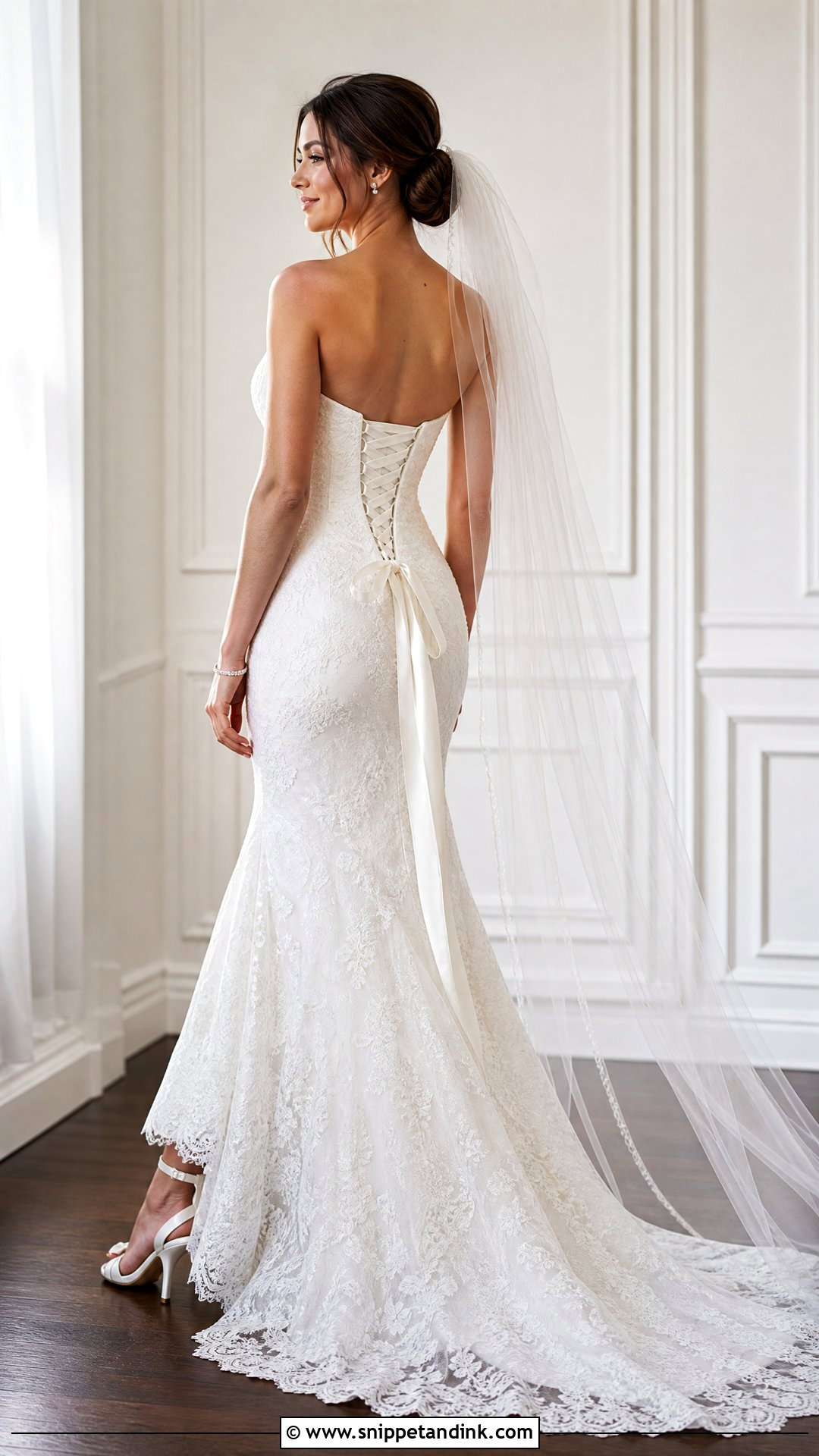 Corset Back Fitted Wedding Dress - Snippet and Ink - 20 Tight Fitted Wedding Dress Ideas