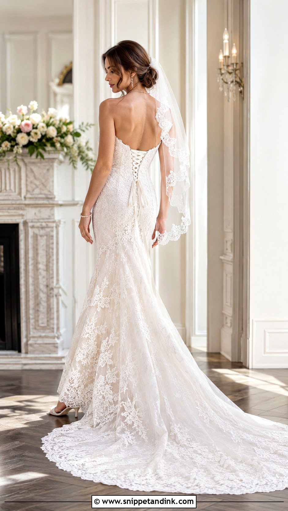 Corset Back Lace Wedding Dress - Snippet and Ink - 25 Corset Back Wedding Dress Ideas