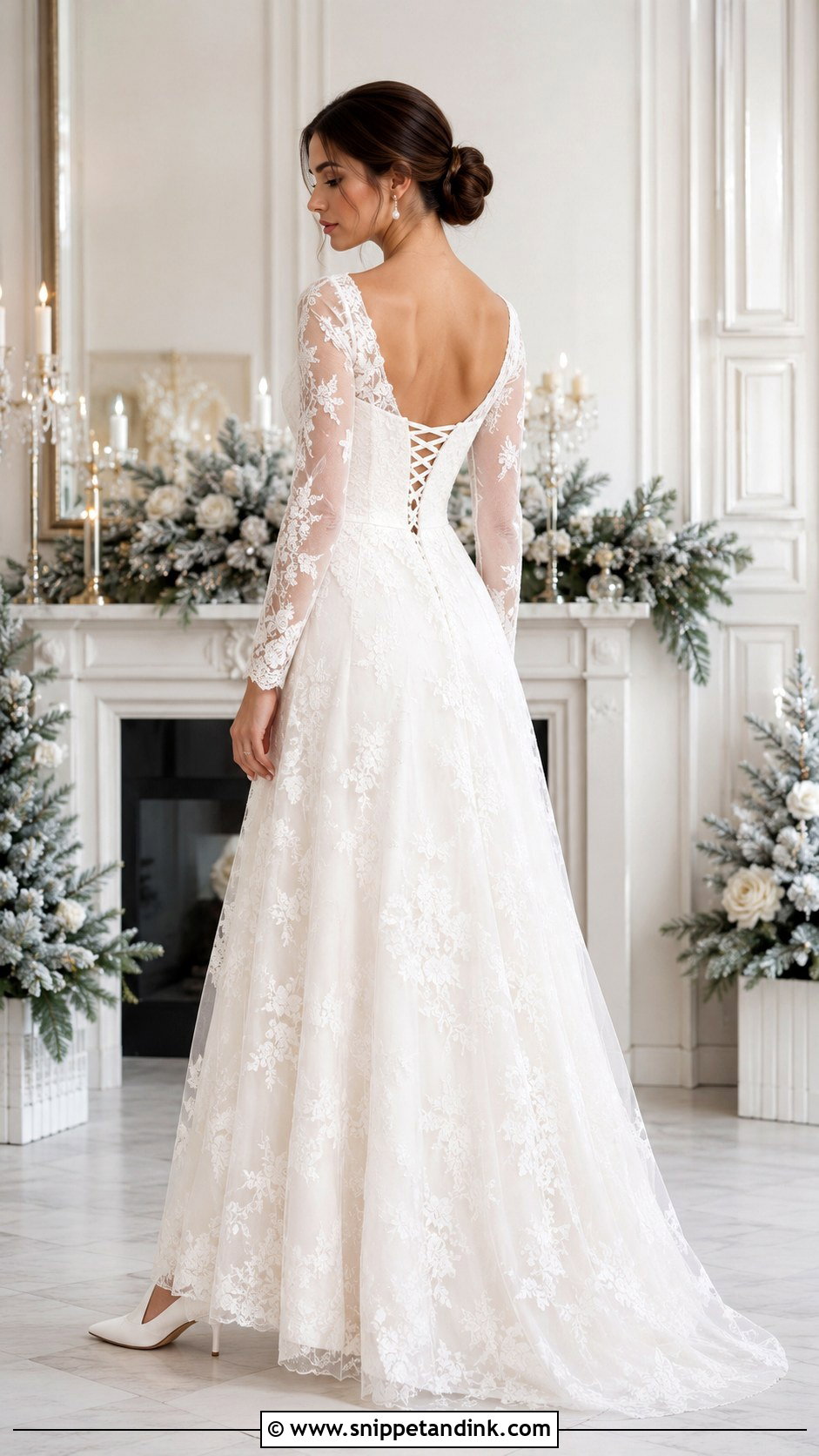 Corset Back Long Sleeve Wedding Dress - Snippet and Ink - 25 Corset Back Wedding Dress Ideas