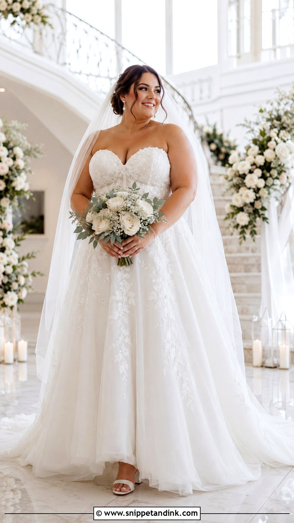 Corset Back Plus Size Wedding Dress - Snippet and Ink - 25 Corset Back Wedding Dress Ideas