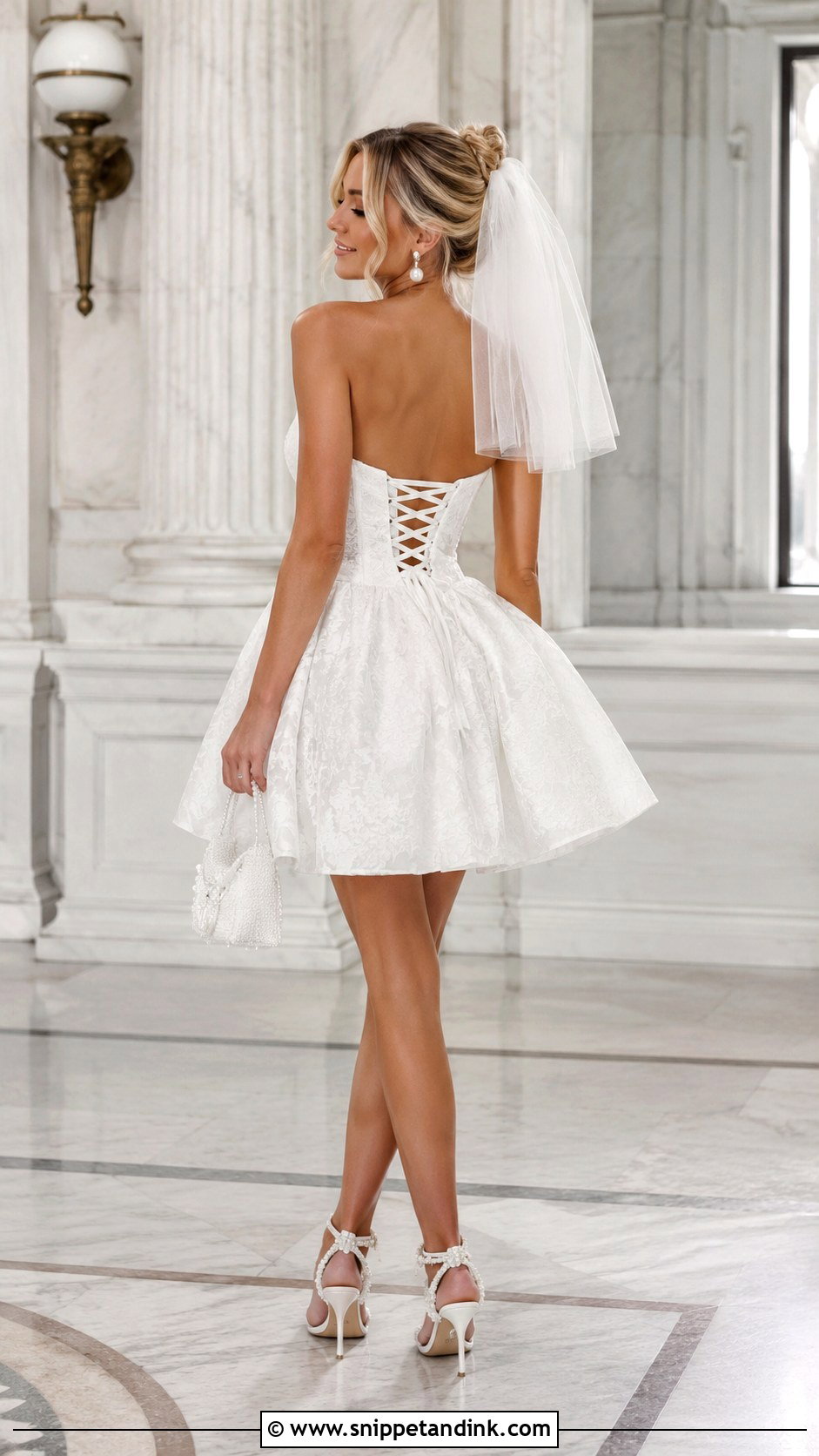 Corset Back Short Wedding Dress - Snippet and Ink - 25 Corset Back Wedding Dress Ideas