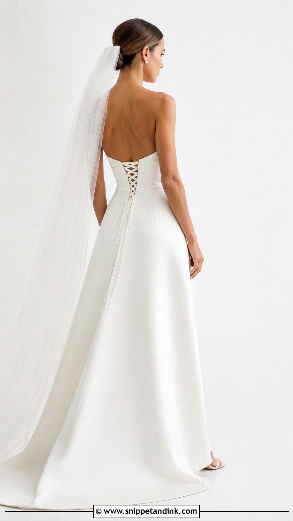 Corset Back Simple Wedding Dress - Snippet and Ink - 25 Corset Back Wedding Dress Ideas