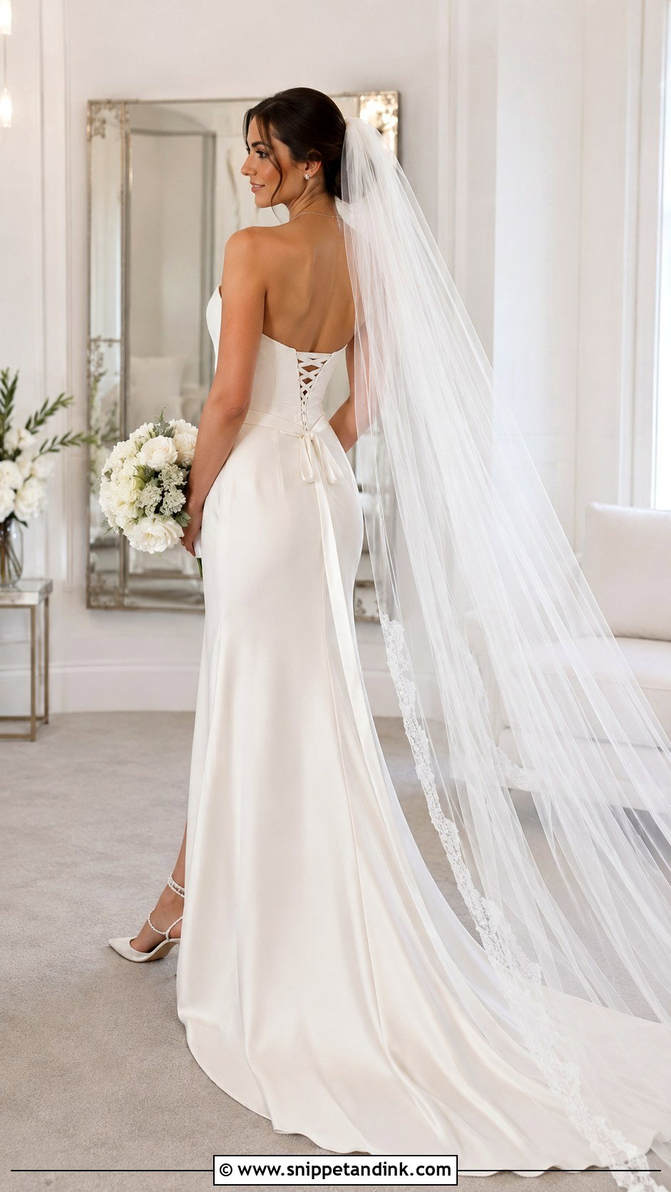 Corset Back Strapless Wedding Dress - Snippet and Ink - 25 Corset Back Wedding Dress Ideas