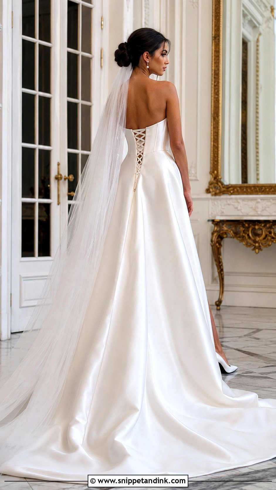 Corset Backless Wedding Gown - Snippet and Ink - 20 Backless Wedding Gown Ideas