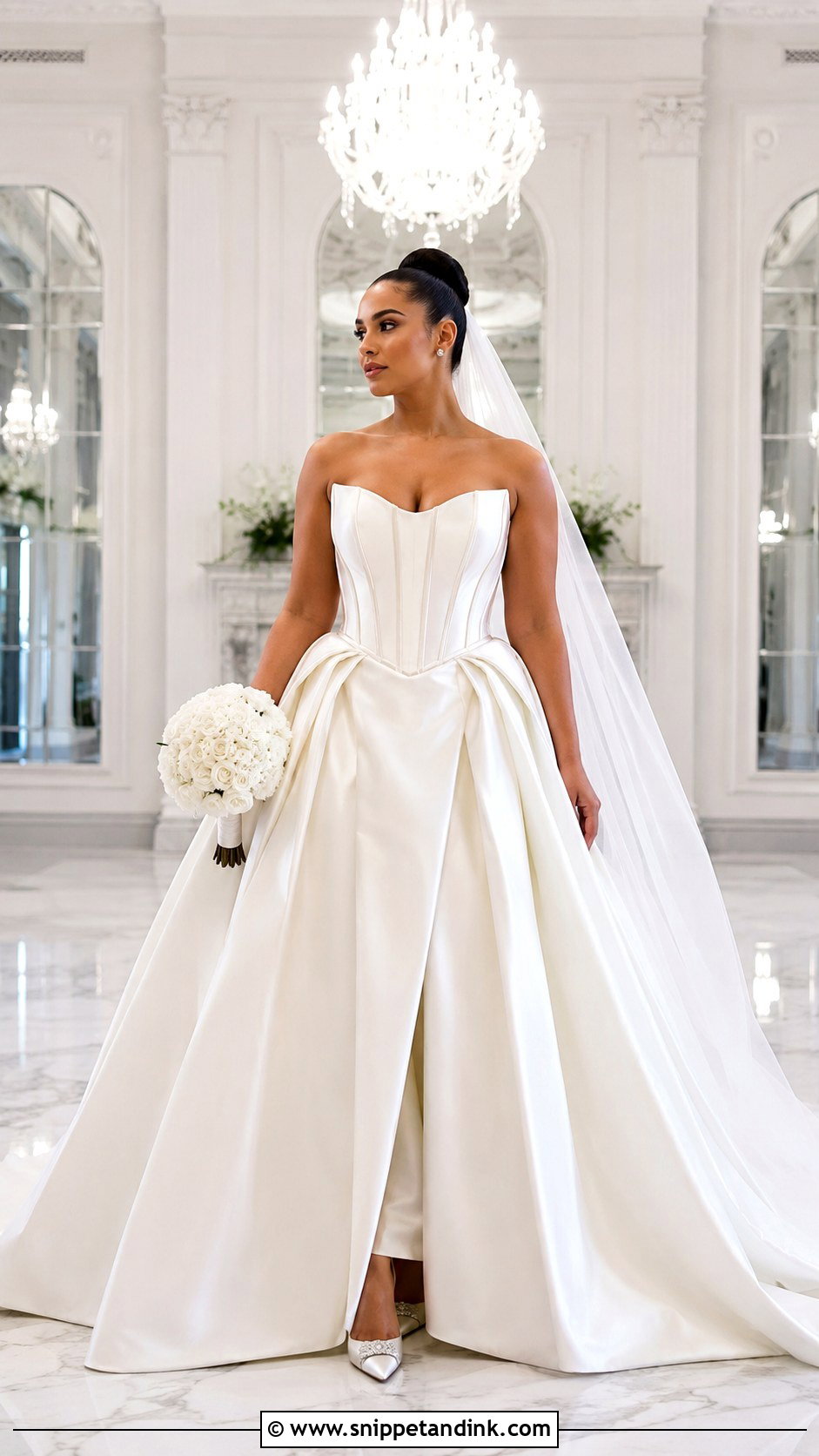 Corset Ball Gown Architectural Wedding Dress - Snippet and Ink - 20 Architectural Wedding Dress Ideas