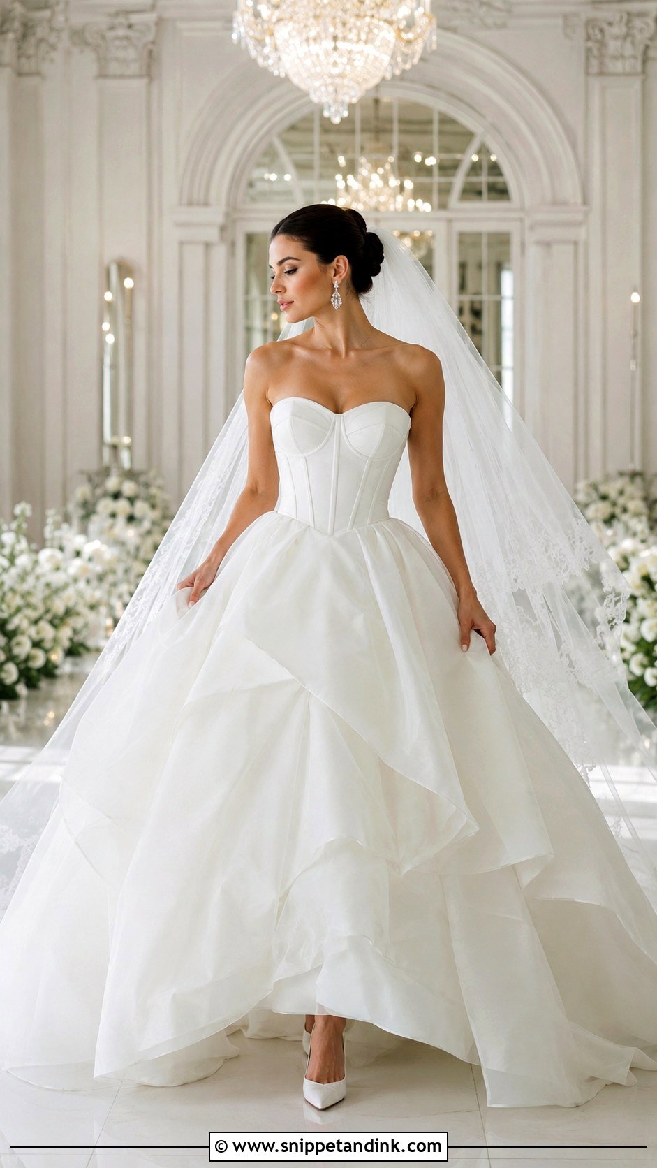 Corset Ball Gown Bridal Dress - Snippet and Ink - 25 Corset Bridal Dress Ideas