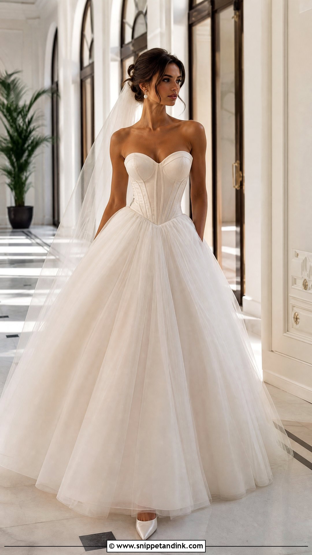 Corset Ball Gown Bride Outfit - Snippet and Ink - 25 Corse Bride Ideas
