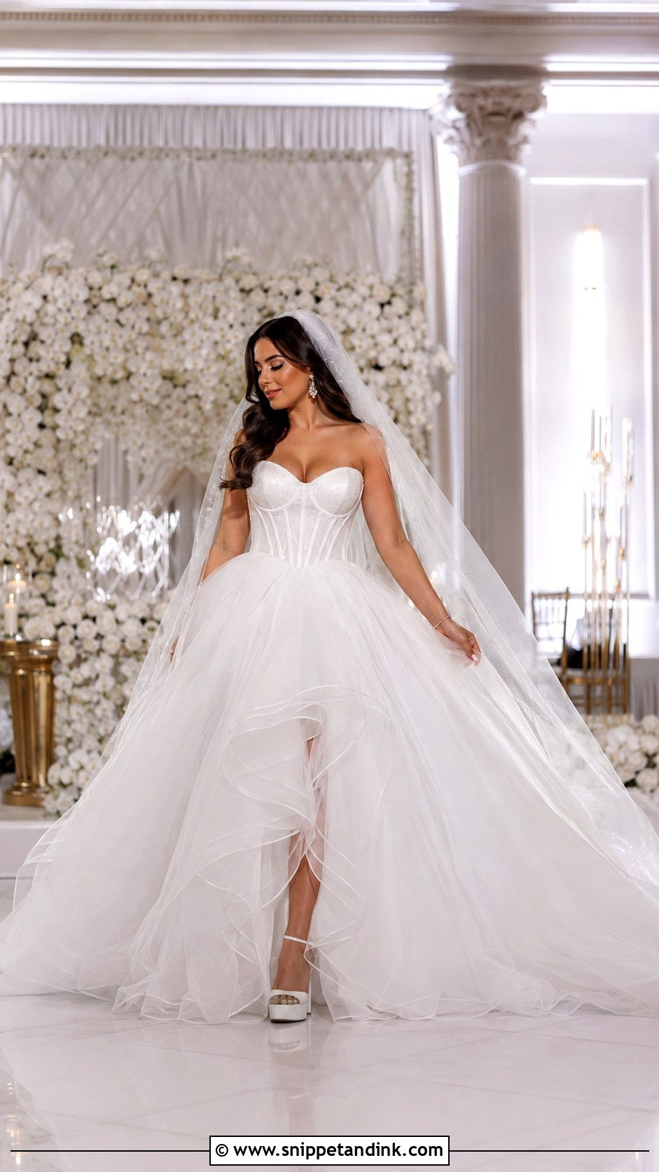 Corset Ball Gown Wedding Dress - Snippet and Ink - 25 Structured Wedding Dress Ideas