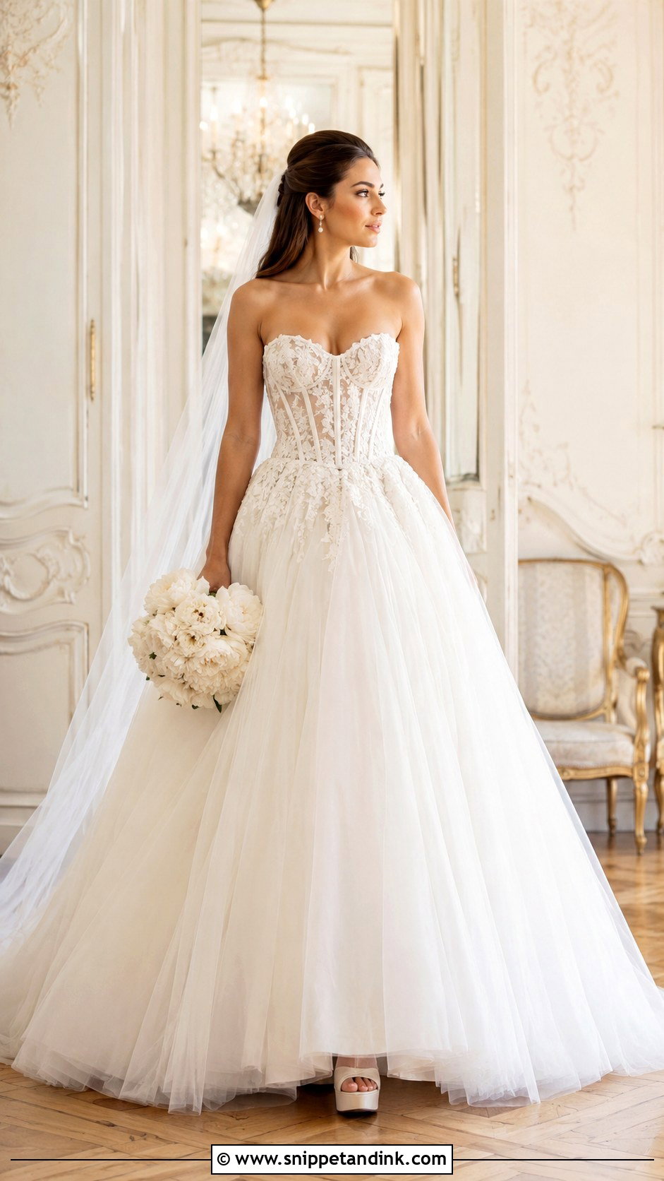 Corset Ball Gown Wedding Dress - Snippet and Ink - 20 Fairytale Wedding Dress Enchanted Ideas